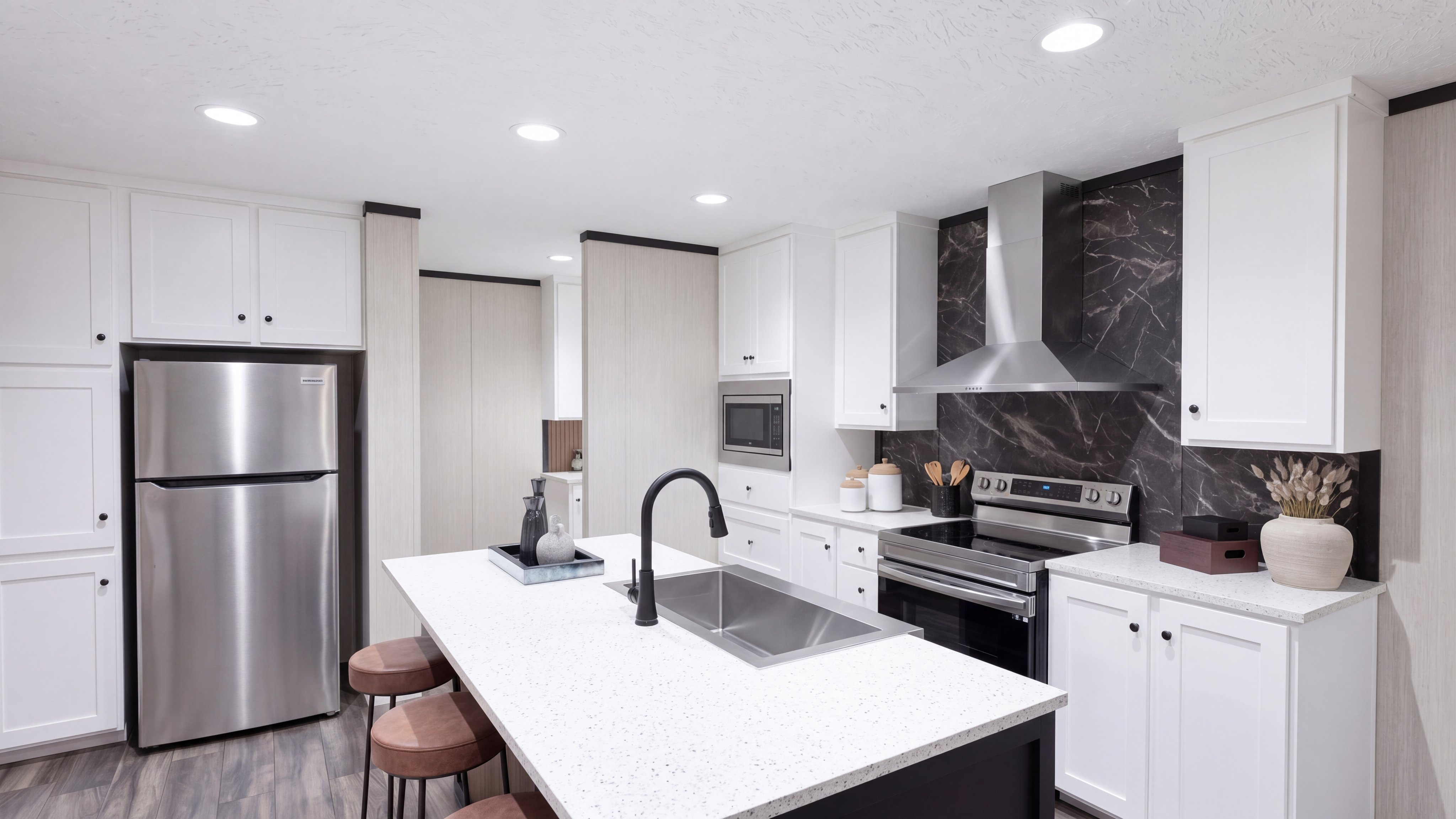 Kitchen rendering of the The Dark Nova home.