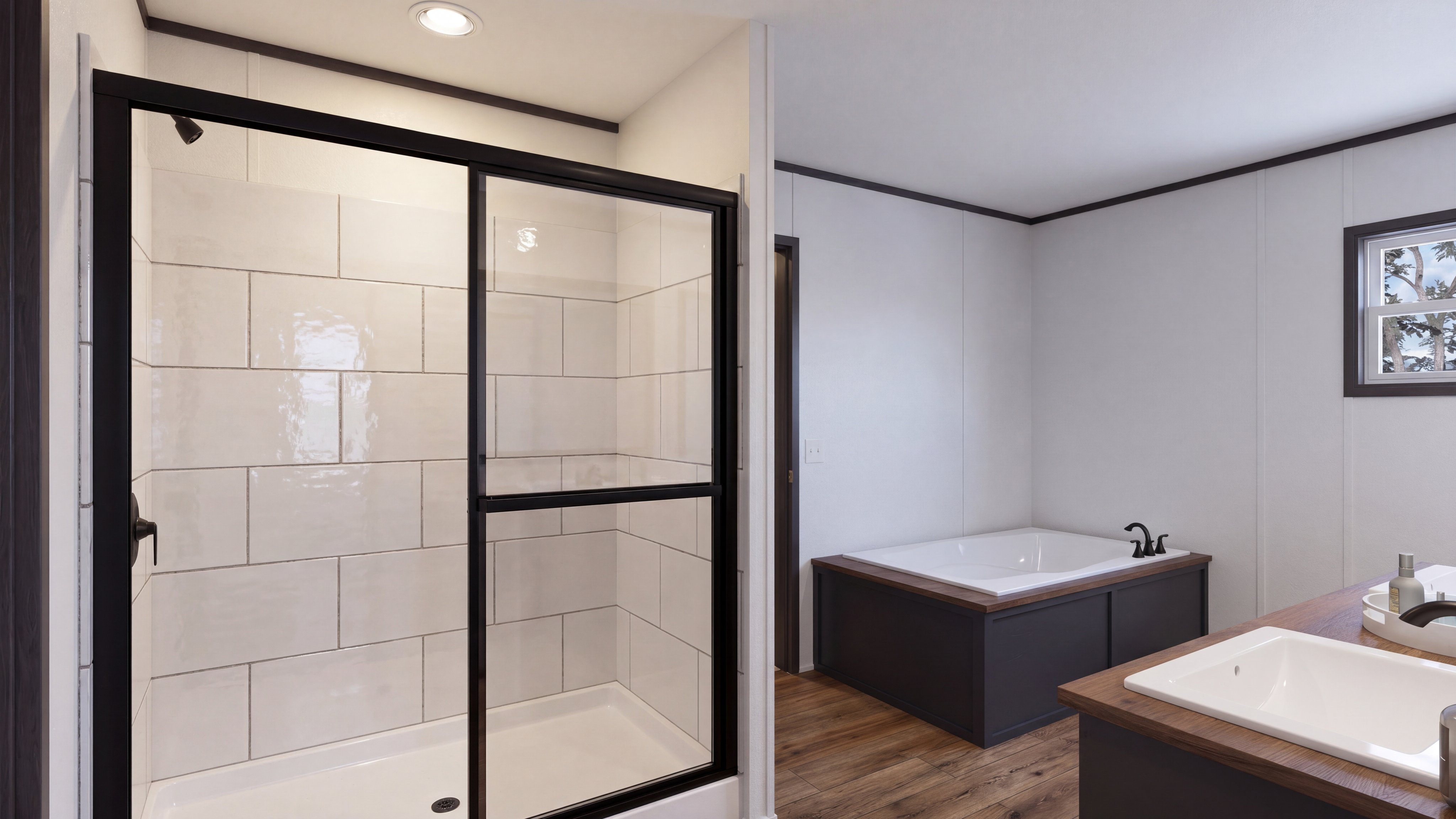 Primary bathroom rendering of the The Anniversary 2.1 home.