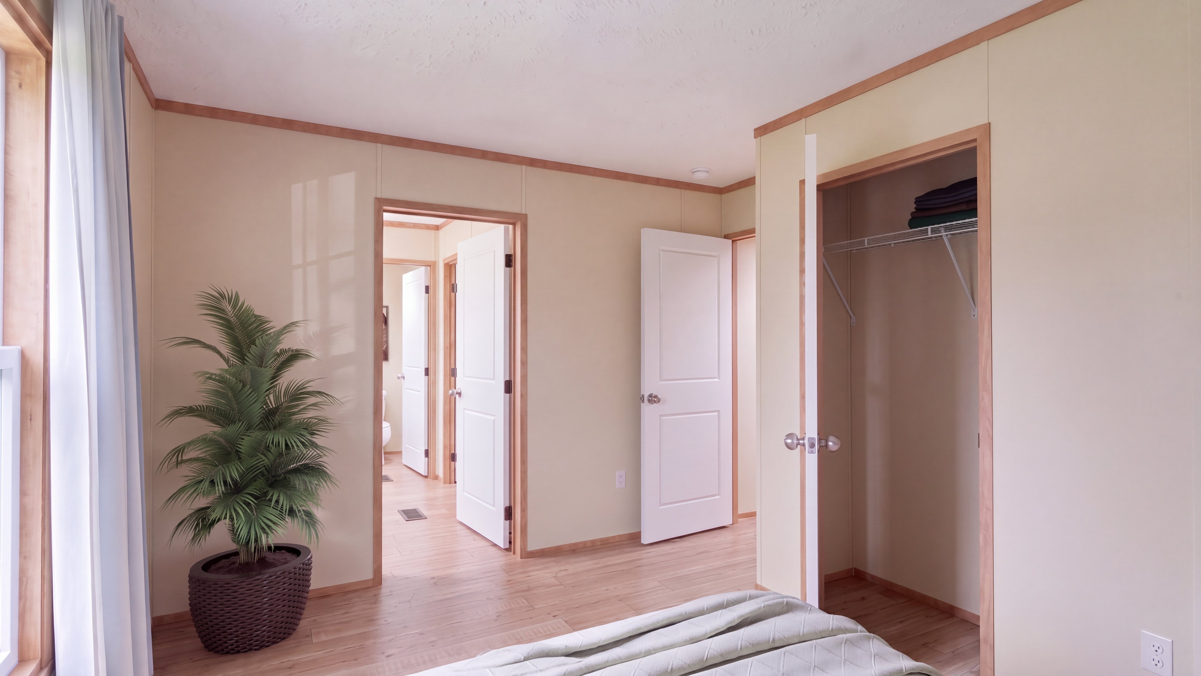 Bedroom rendering of the Rainier home.