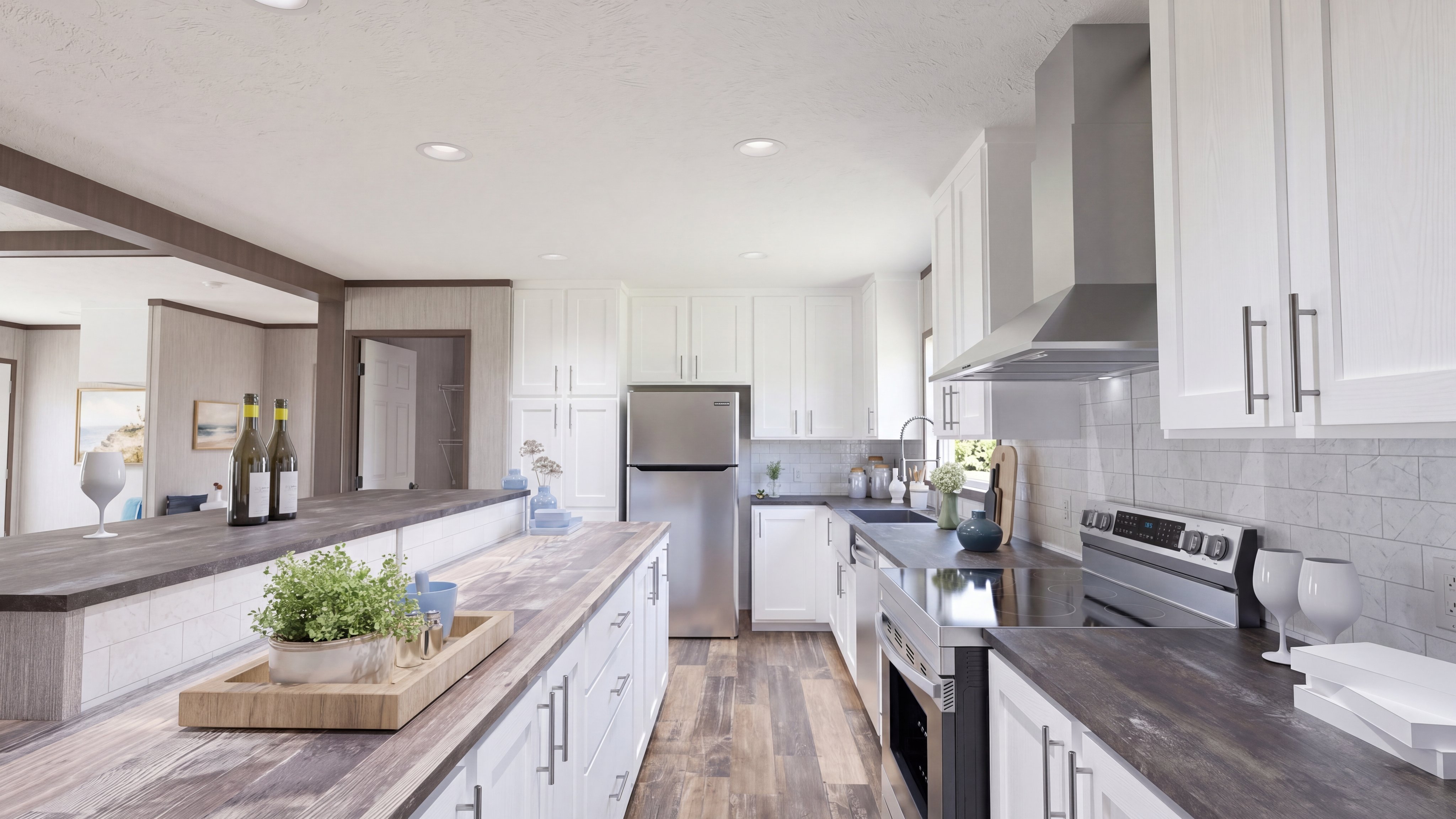 Kitchen rendering of the The Shoreline home.