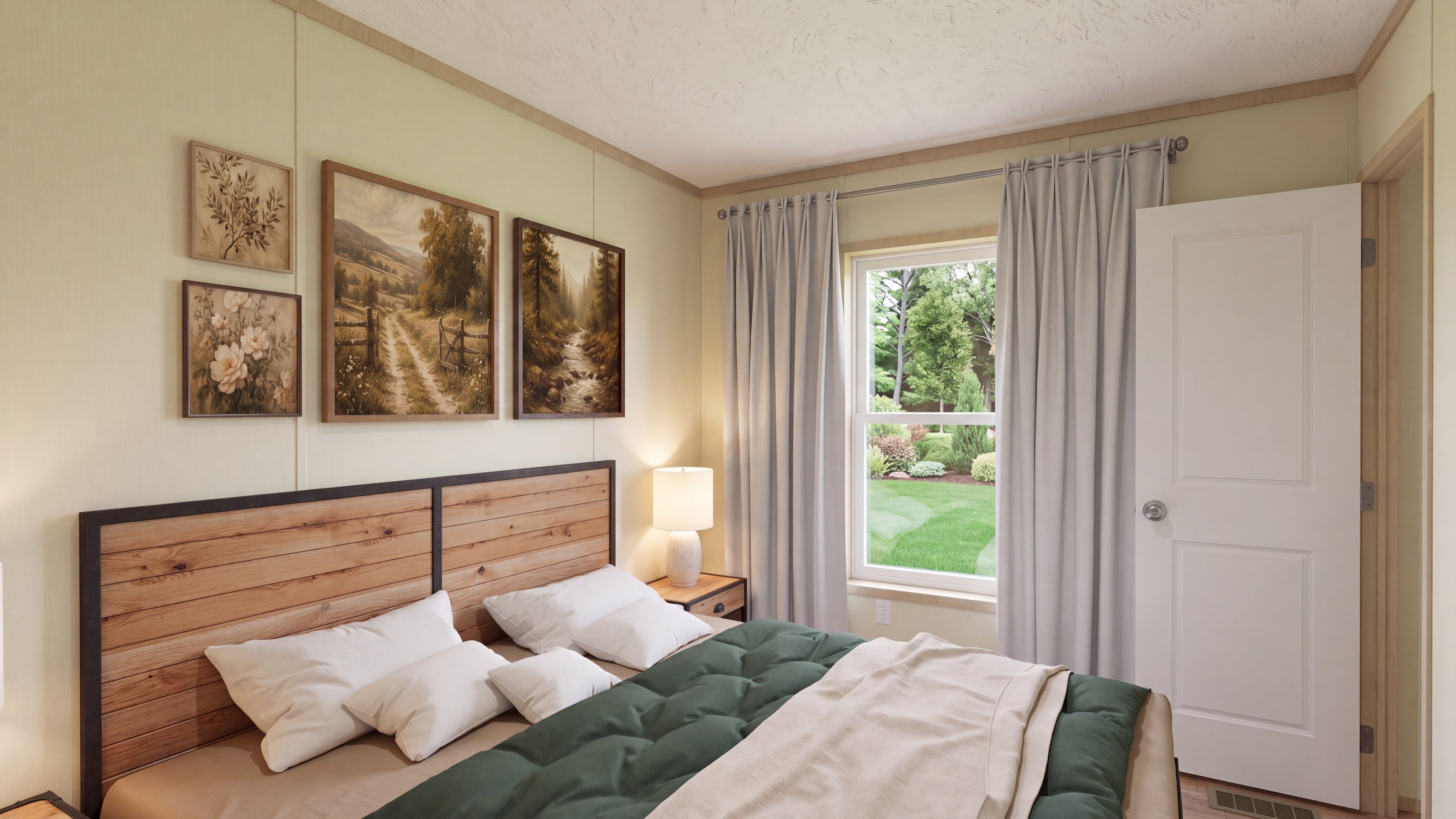 Bedroom rendering of the Zion home.