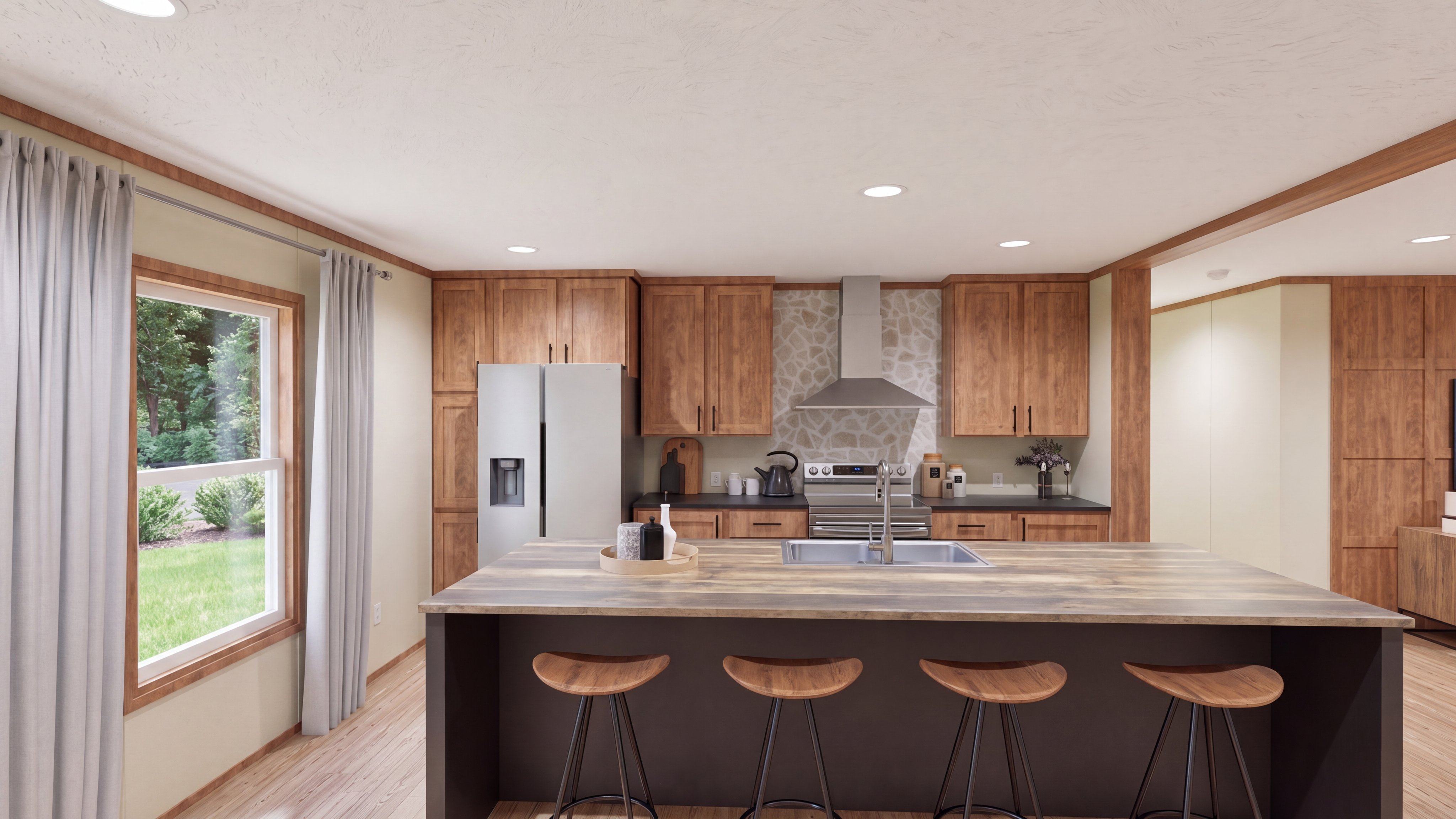 Kitchen rendering of the Everest home.