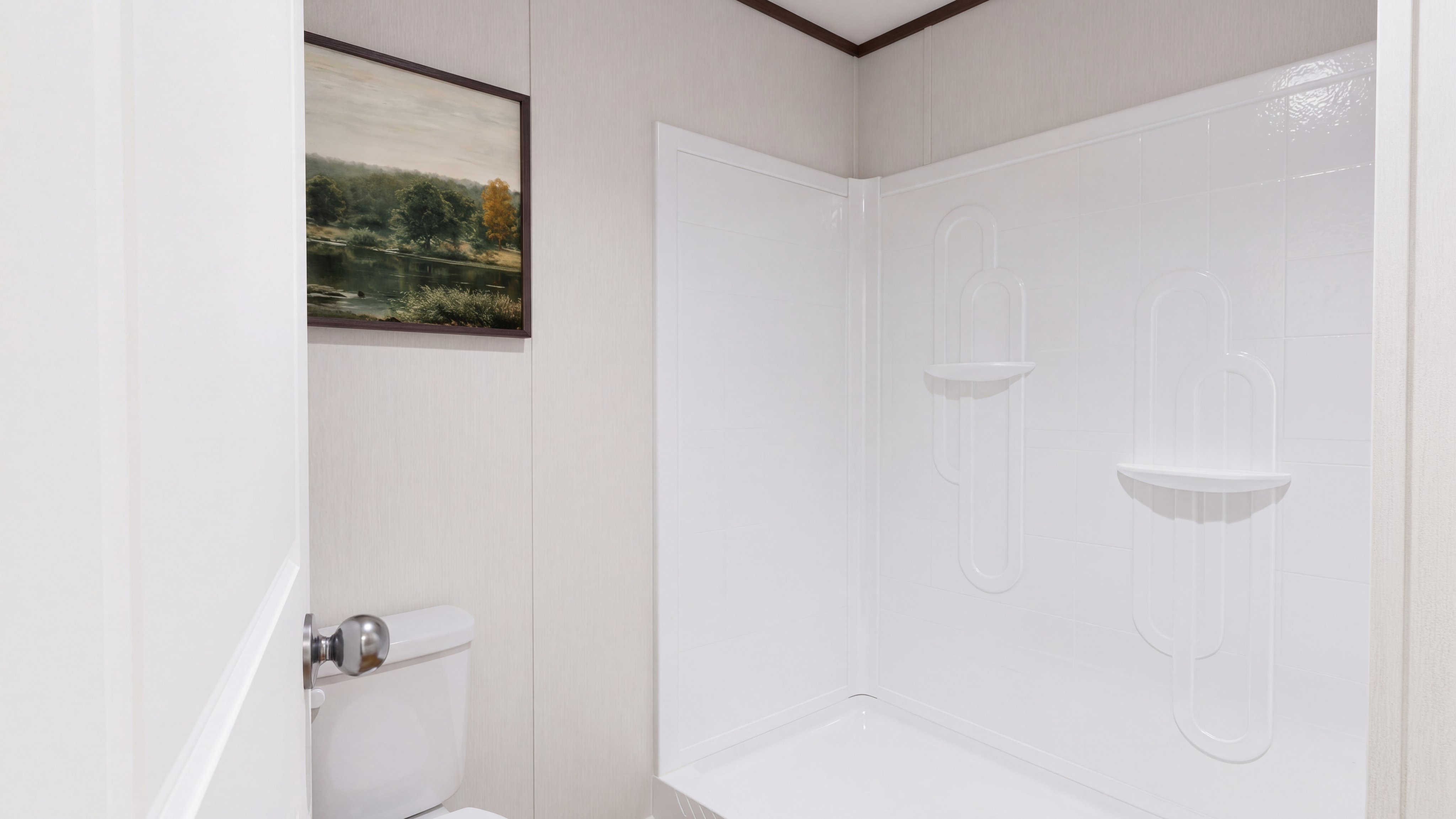 Primary bathroom rendering of the Select 16723b home.
