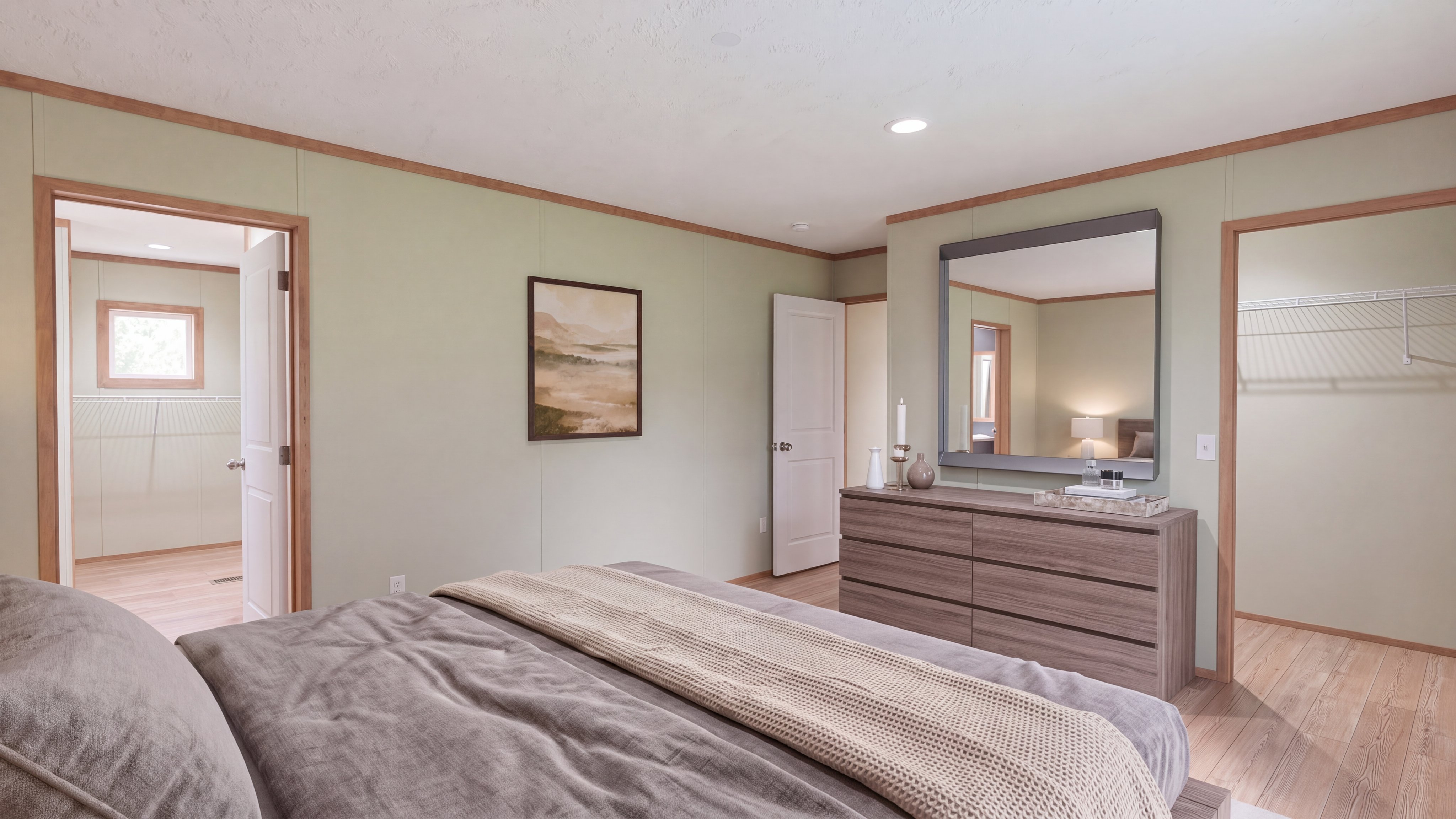 Primary bedroom rendering of the Rio home.
