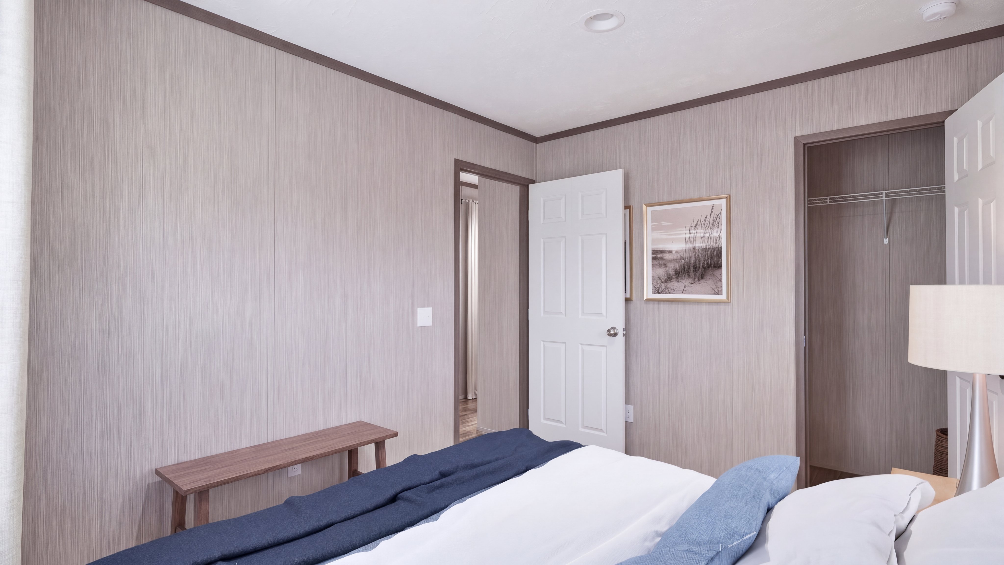 Bedroom rendering of the The Seaside home.
