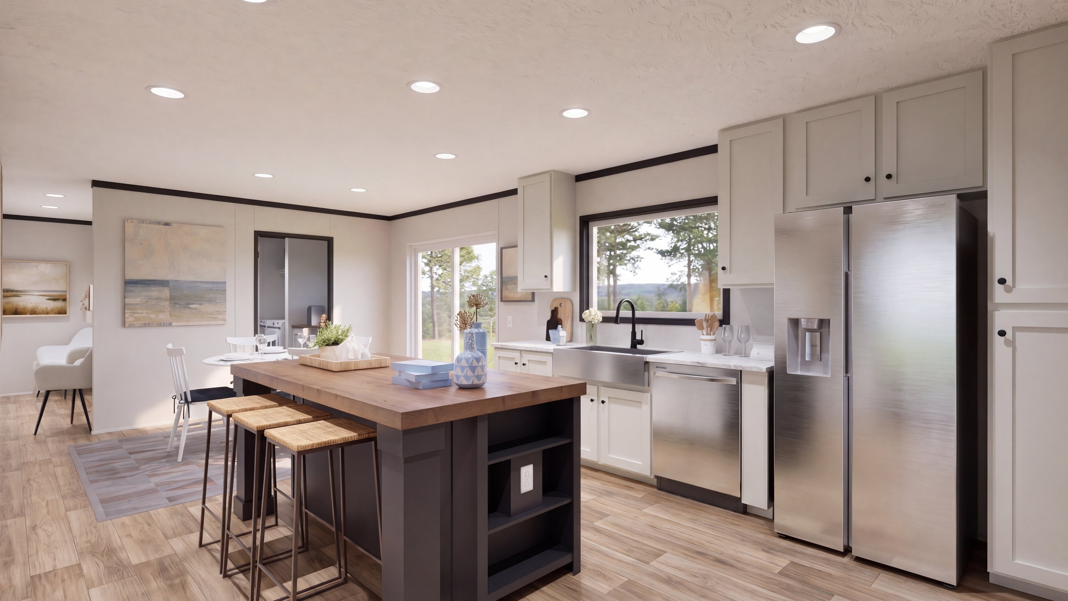 Kitchen rendering of the The Anniversary 2.1 home.