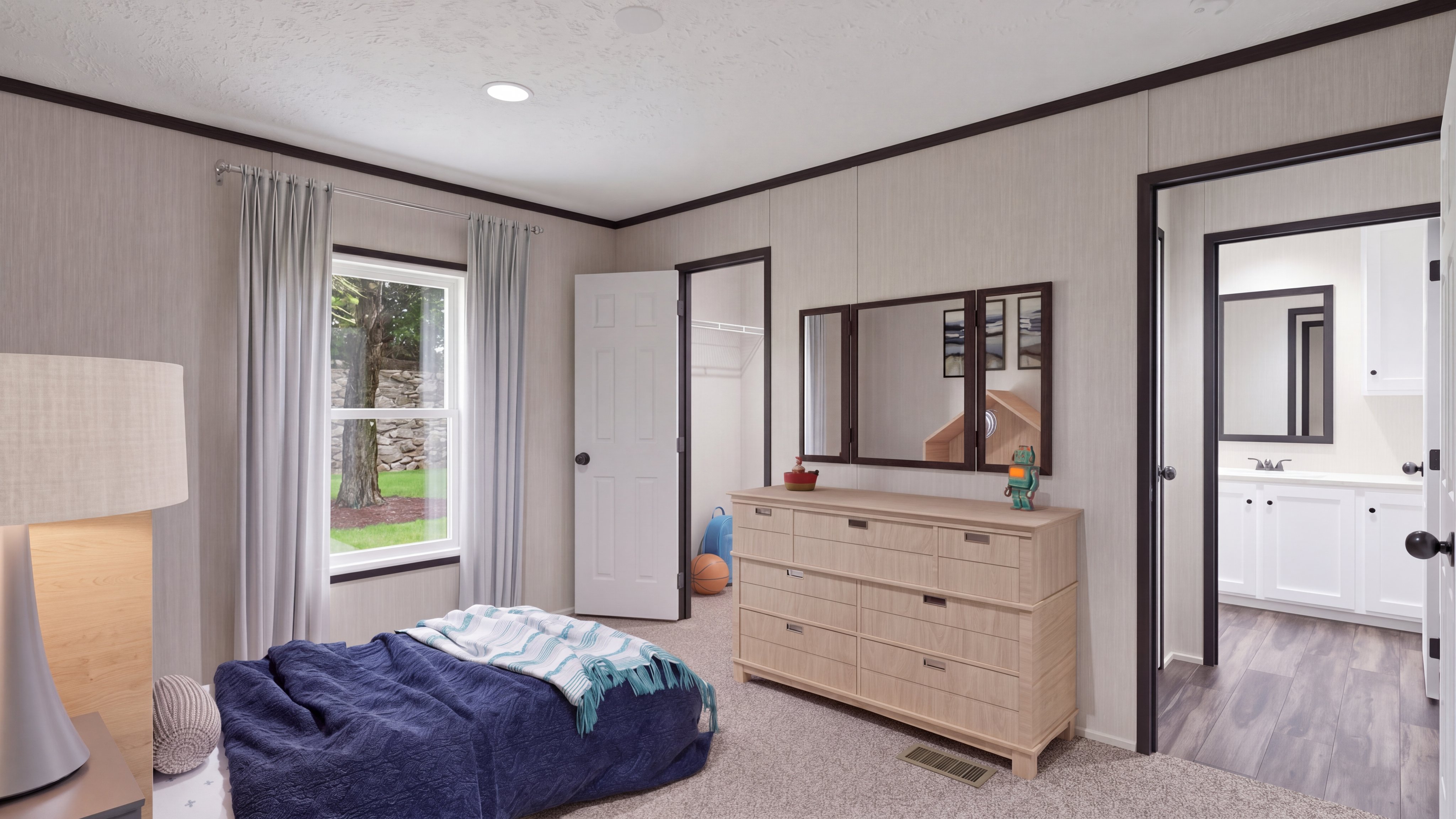 Bedroom rendering of the The Dark Nova home.