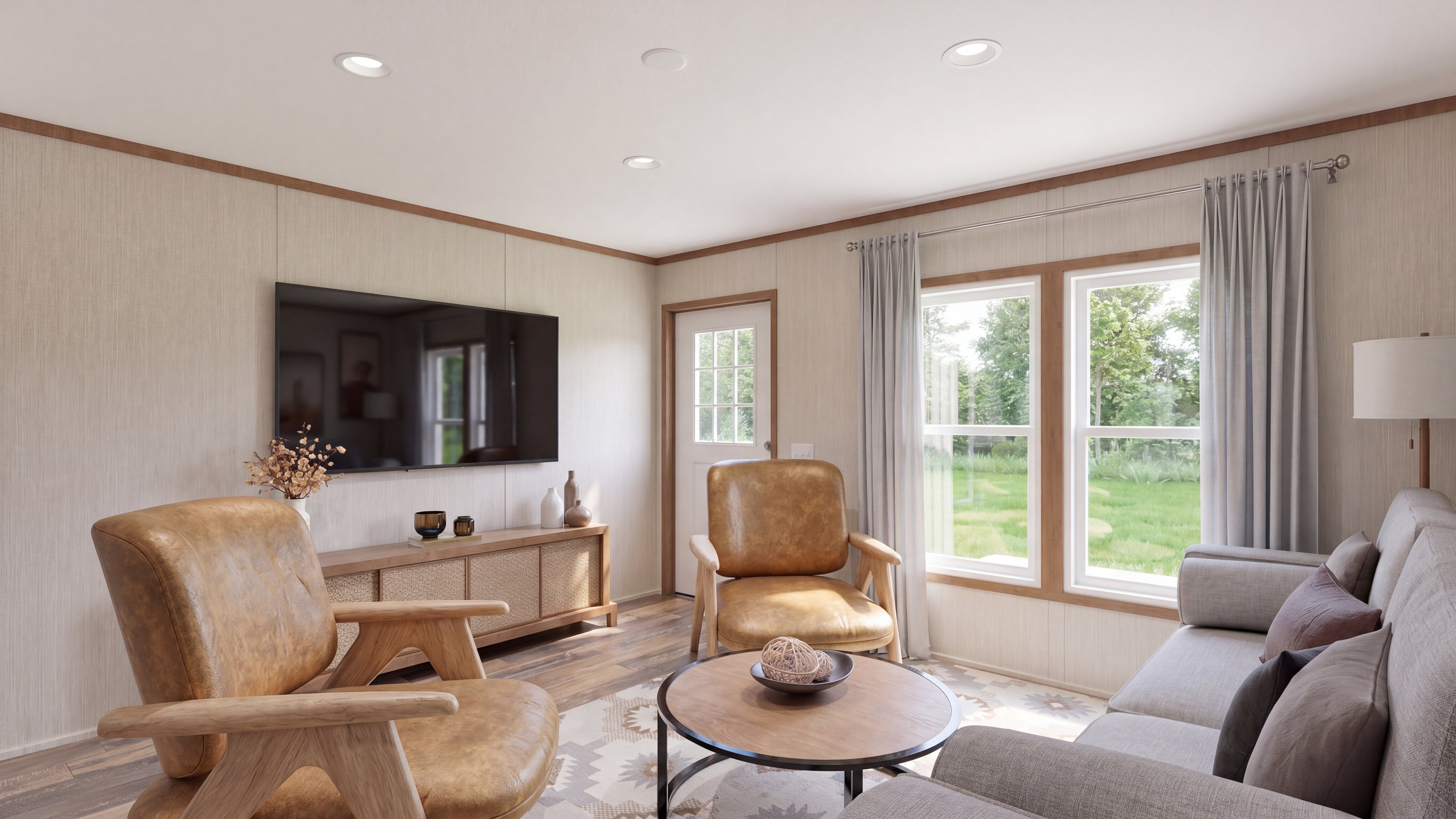 Foyer rendering of the The Lodge home.