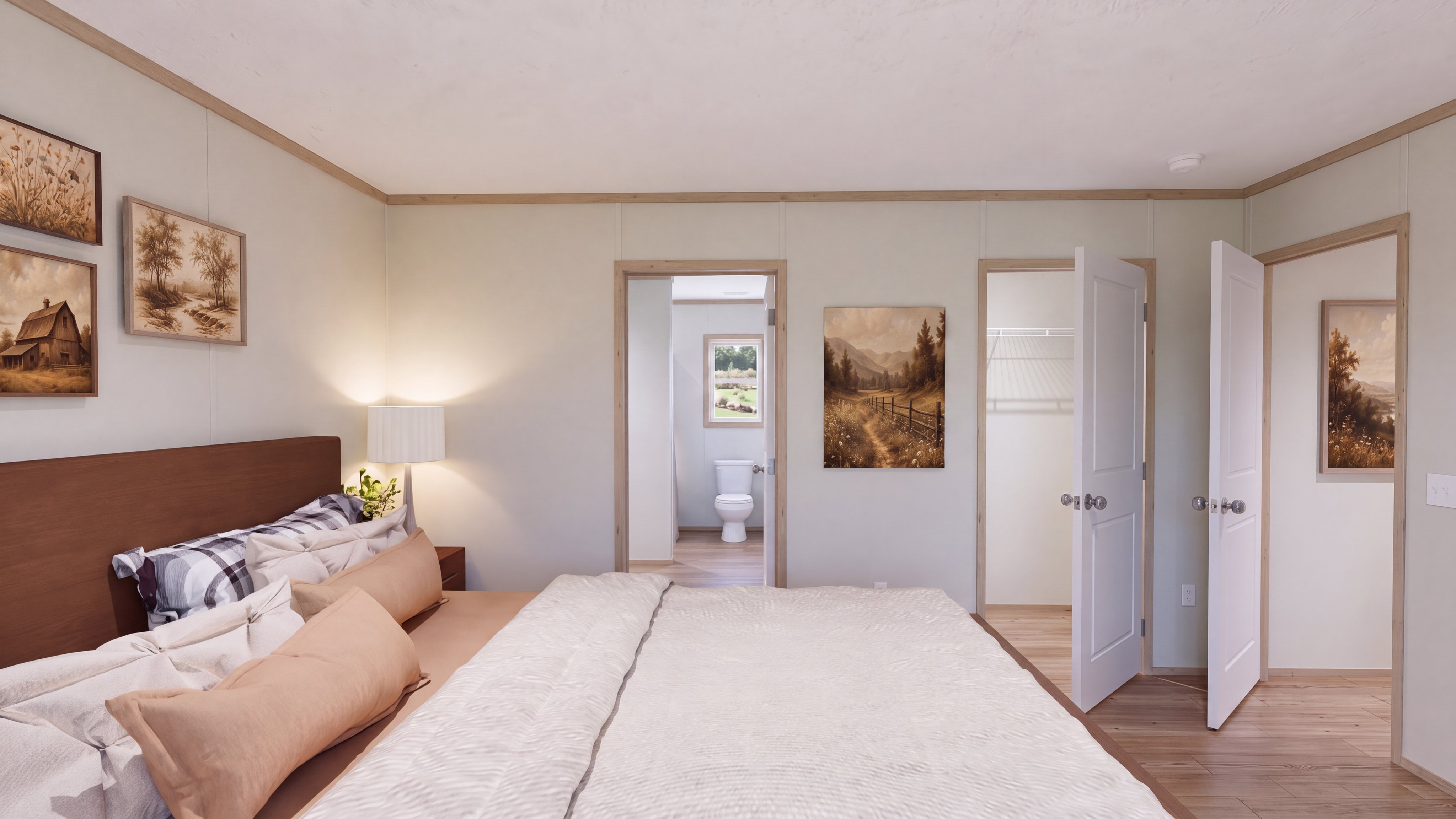Primary bedroom rendering of the Desoto home.