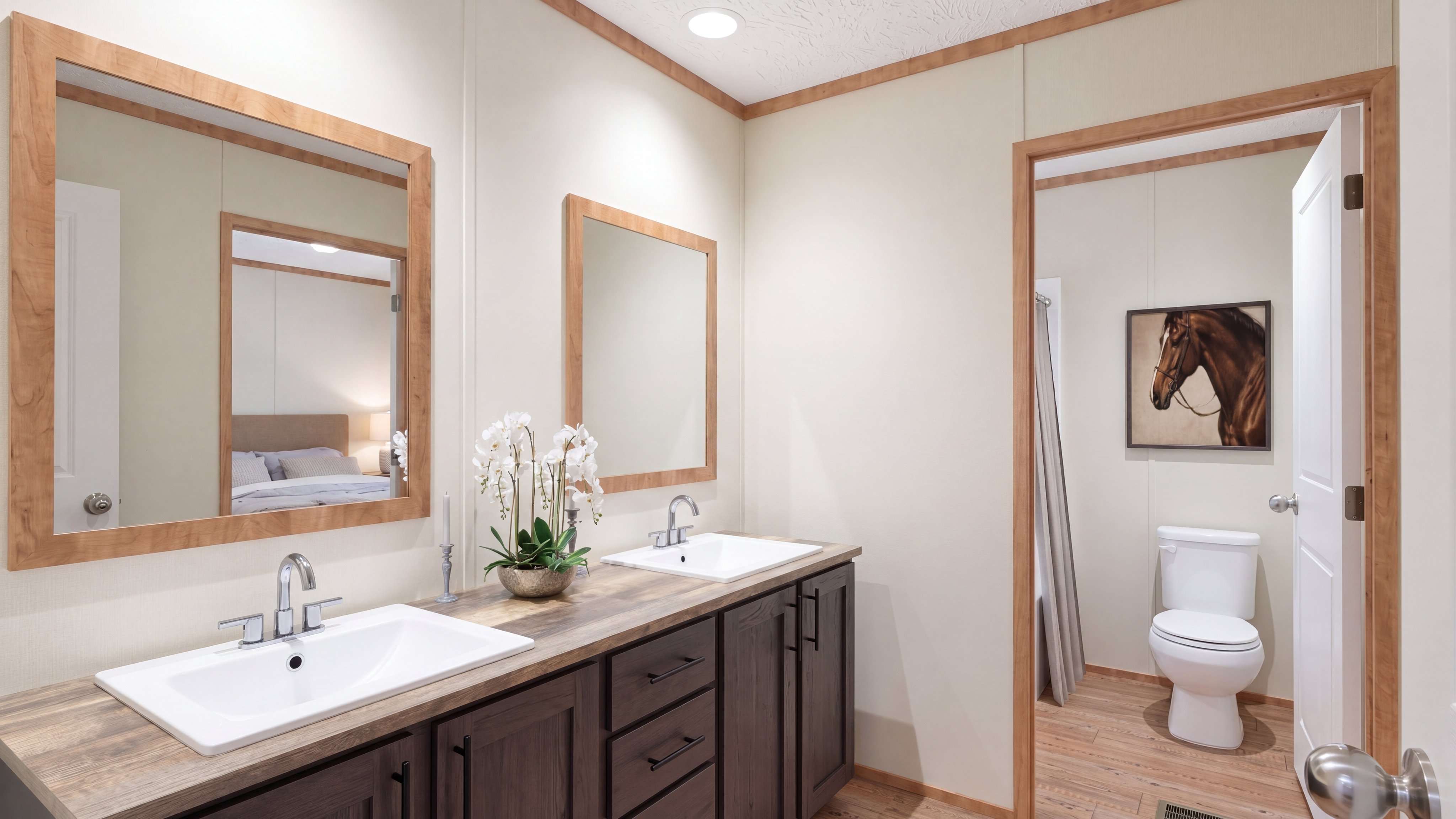 Guest bathroom rendering of the Rainier home.
