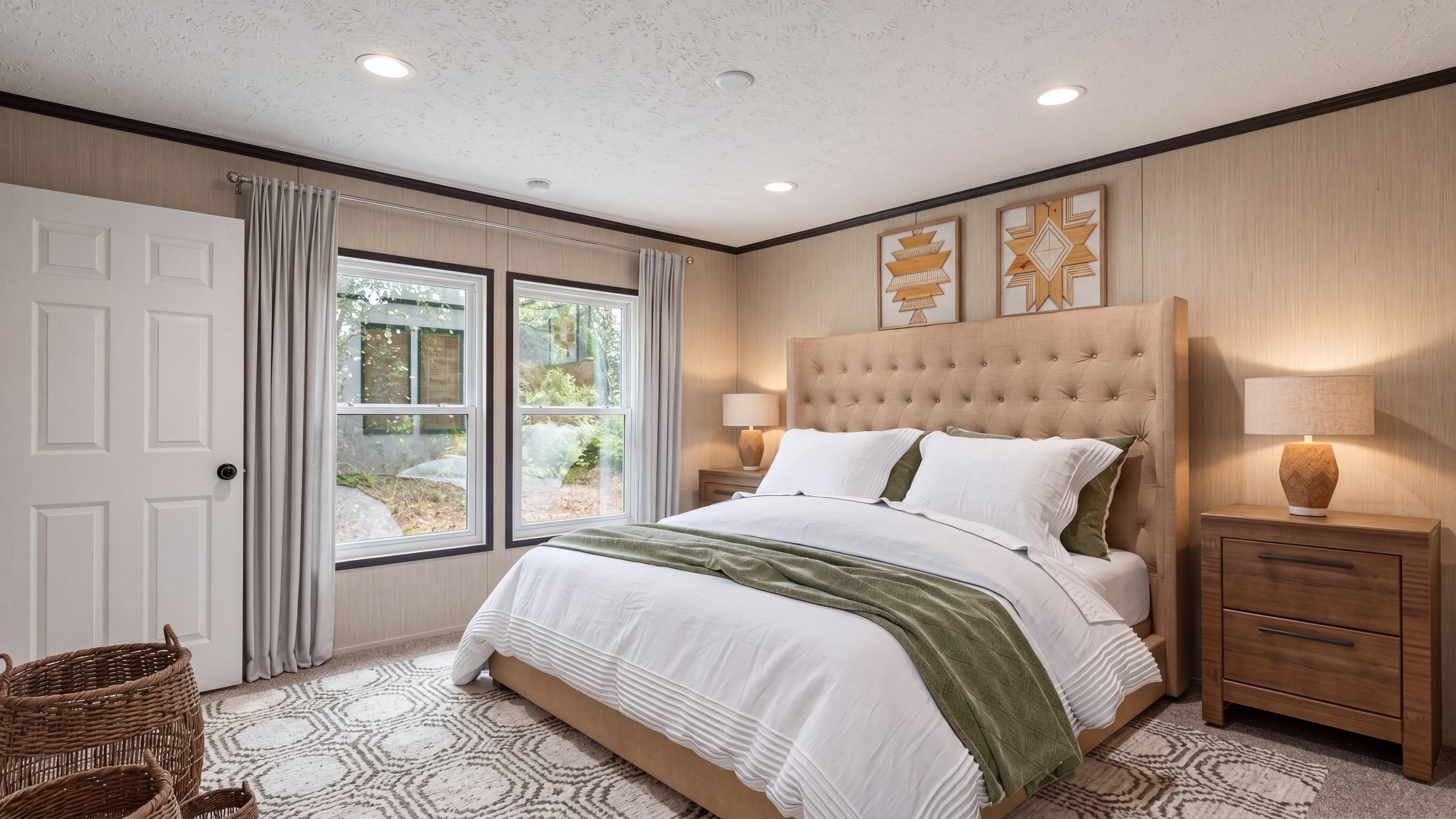 Primary bedroom rendering of the The Dark Nova home.