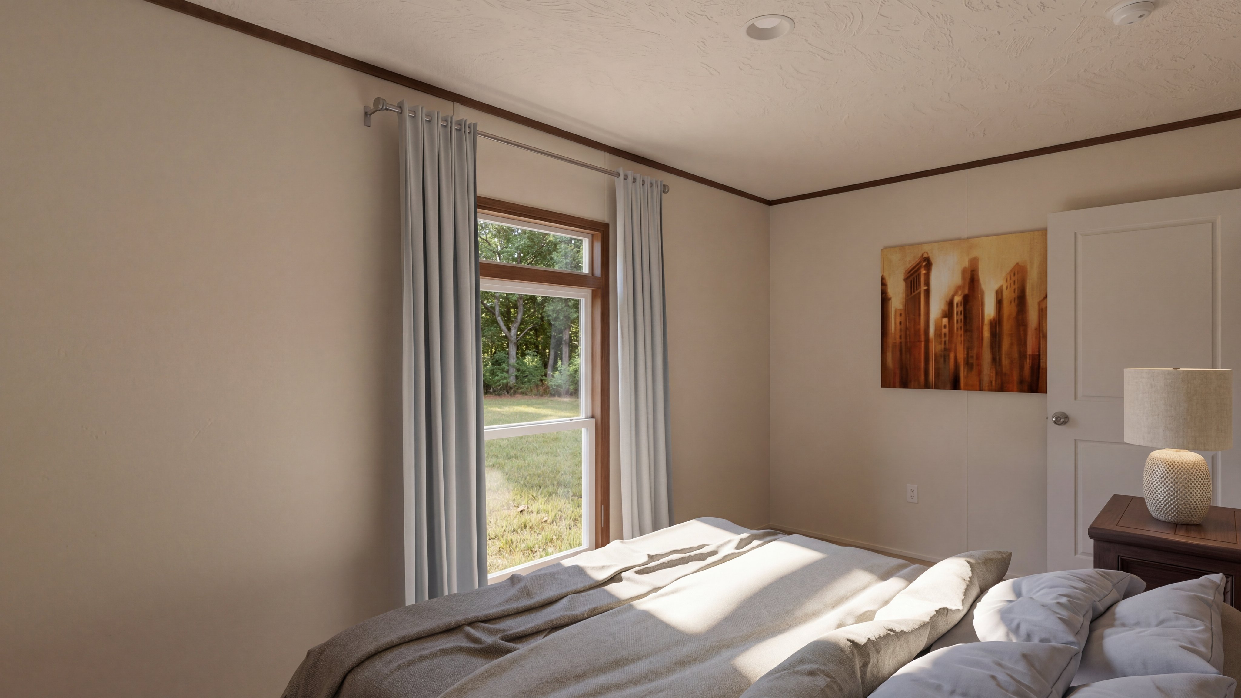 Bedroom rendering of the Select 16723b home.