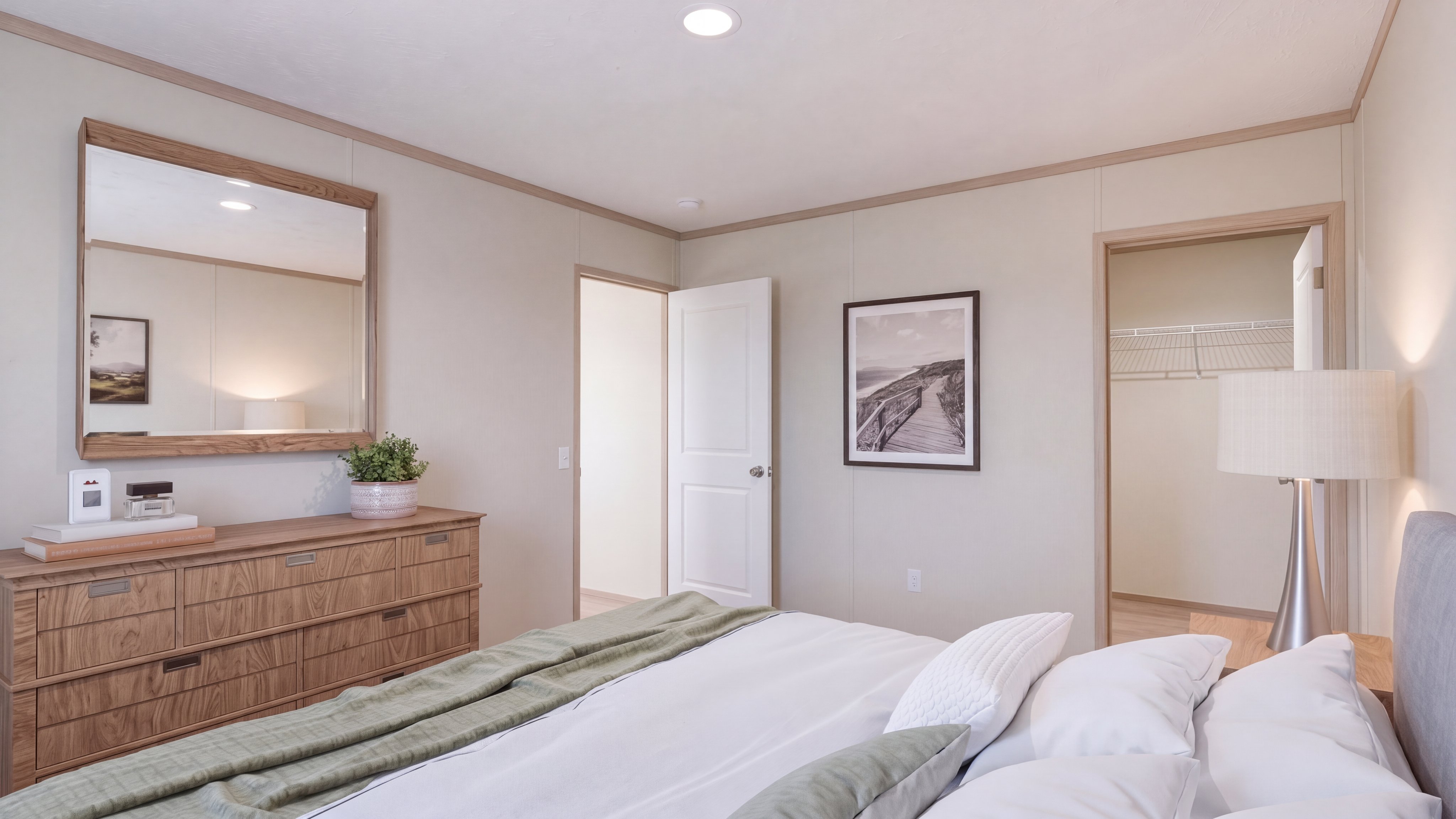 Bedroom rendering of the Morocco home.