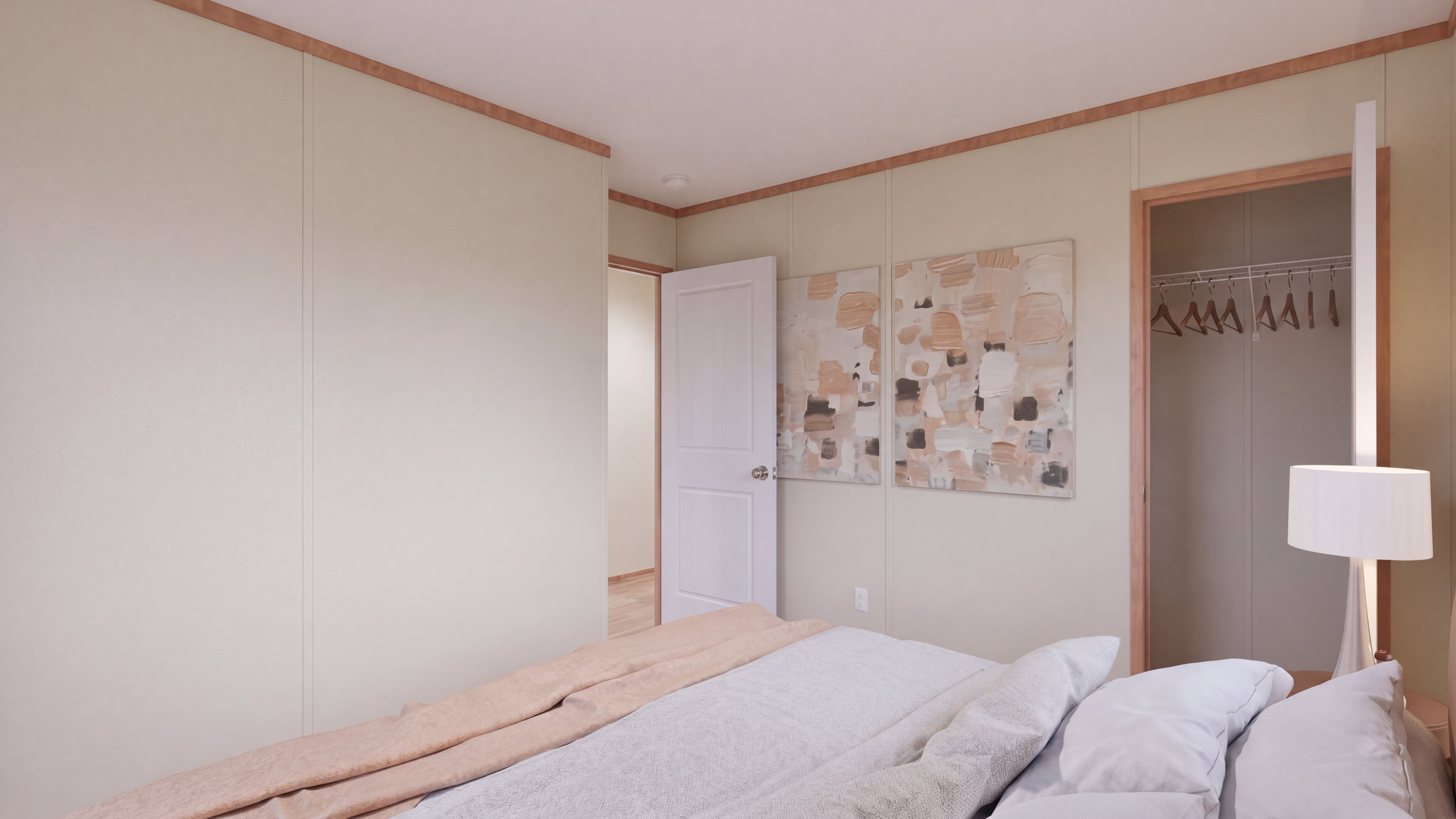 Bedroom rendering of the Mariner home.
