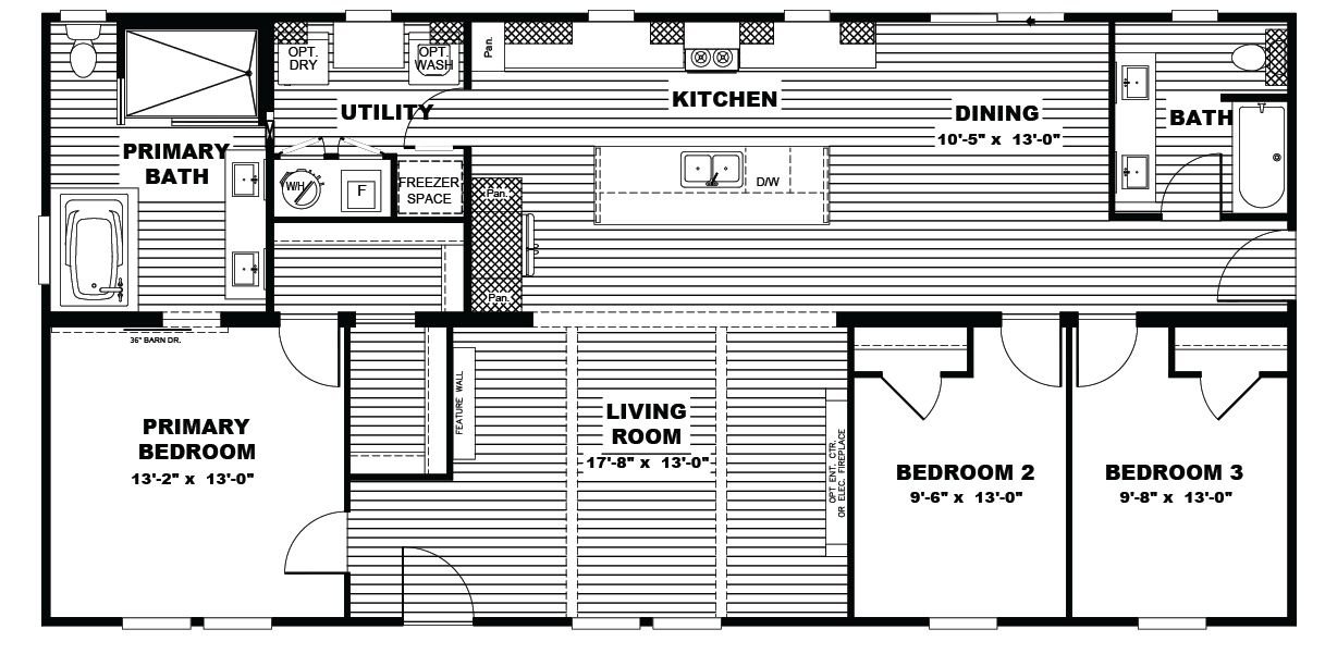 Boujee 56 - Floor Plan 1