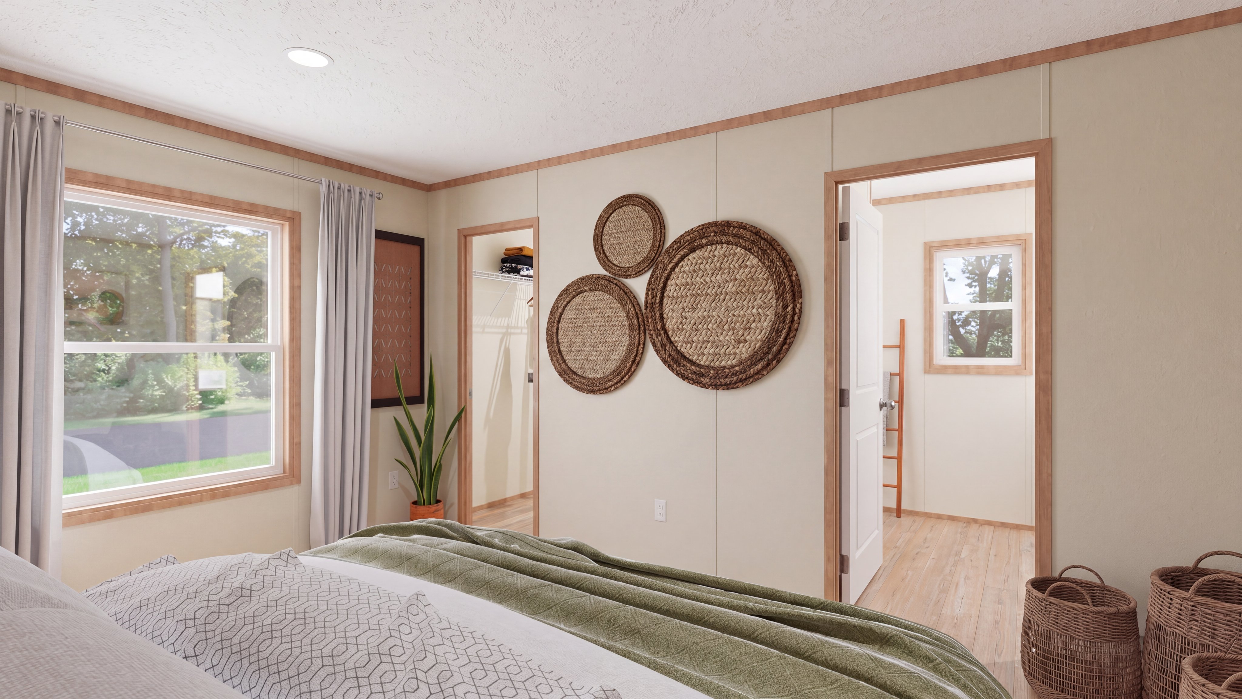 Primary bedroom rendering of the Tuscany home.