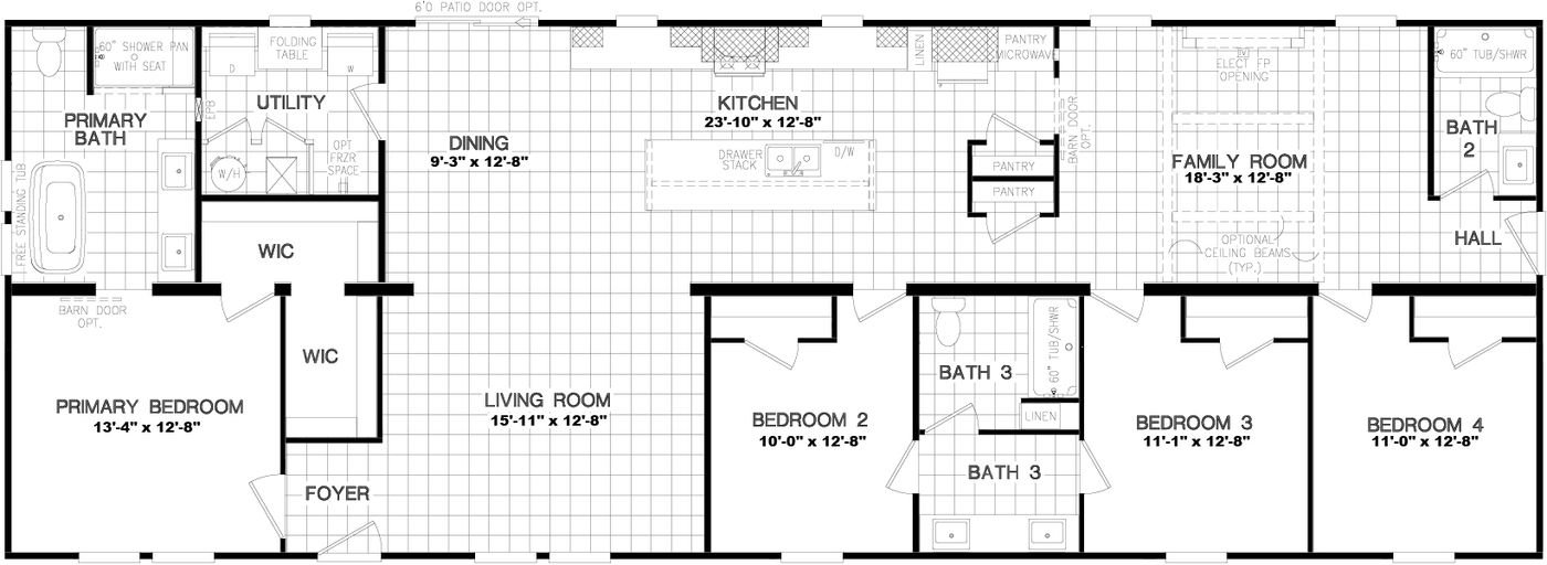 The Tybee - Floor Plan 1