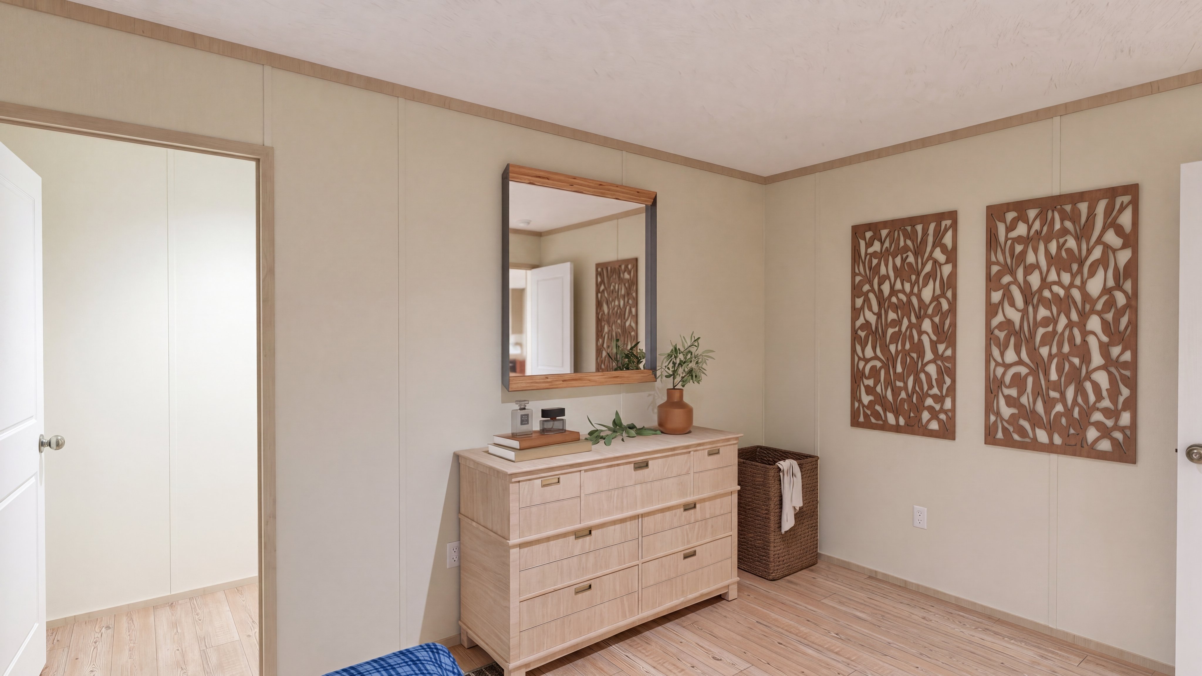 Bedroom rendering of the Morocco home.
