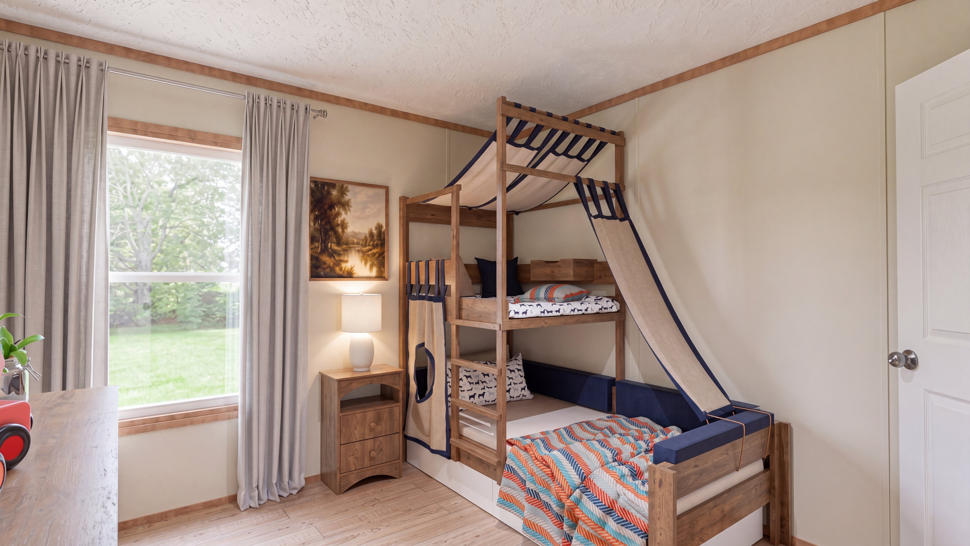 Bedroom rendering of the Sevier home.