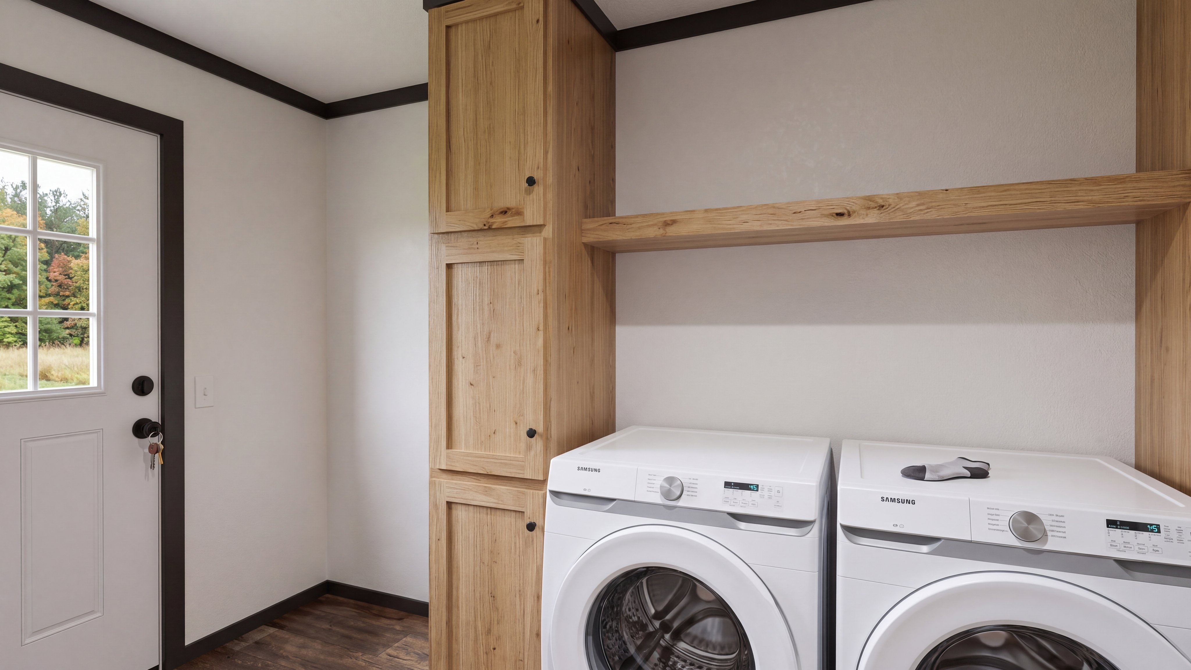Utility room rendering of the Boujee Lux home.