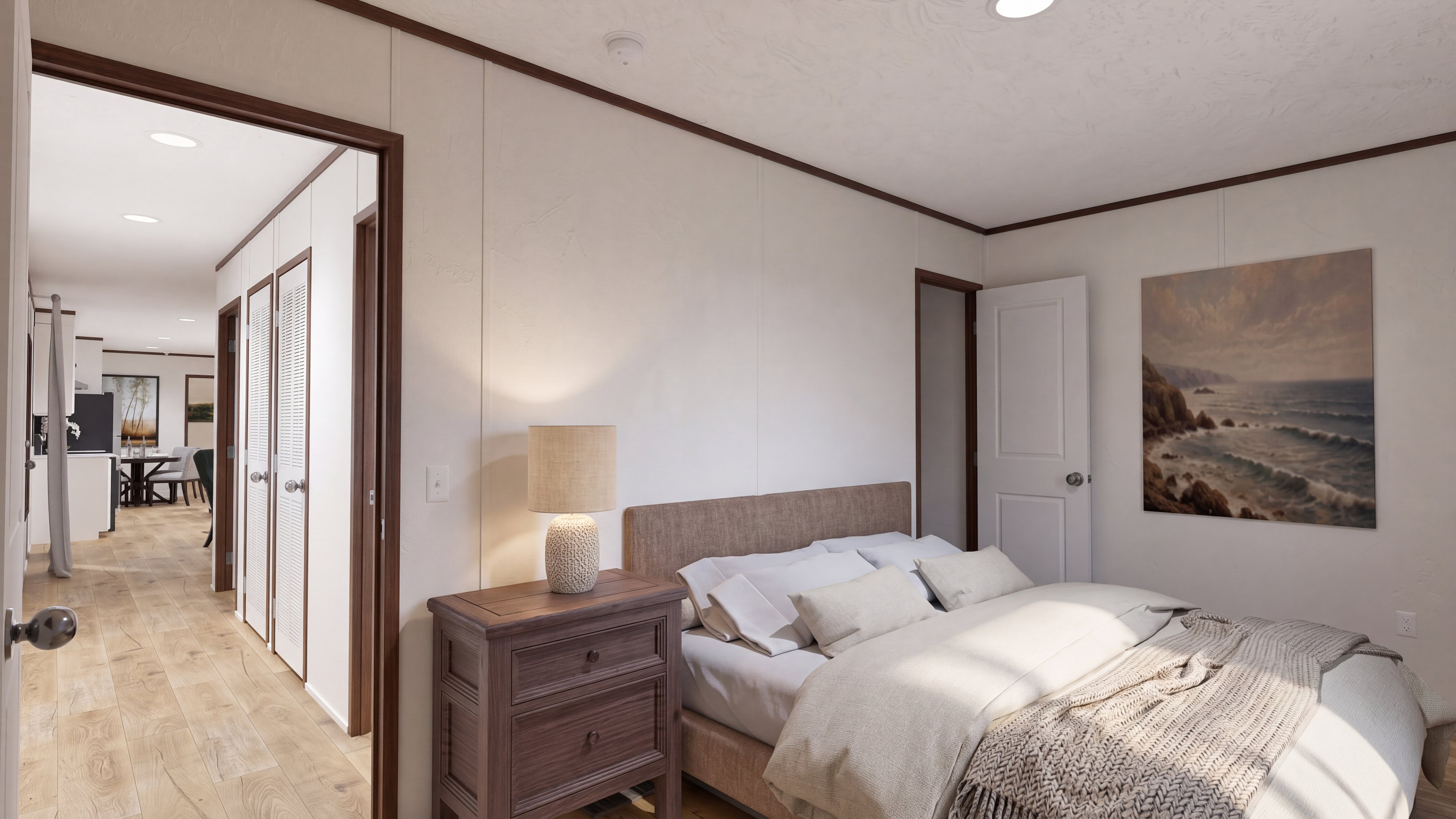 Bedroom rendering of the Select 16723b home.