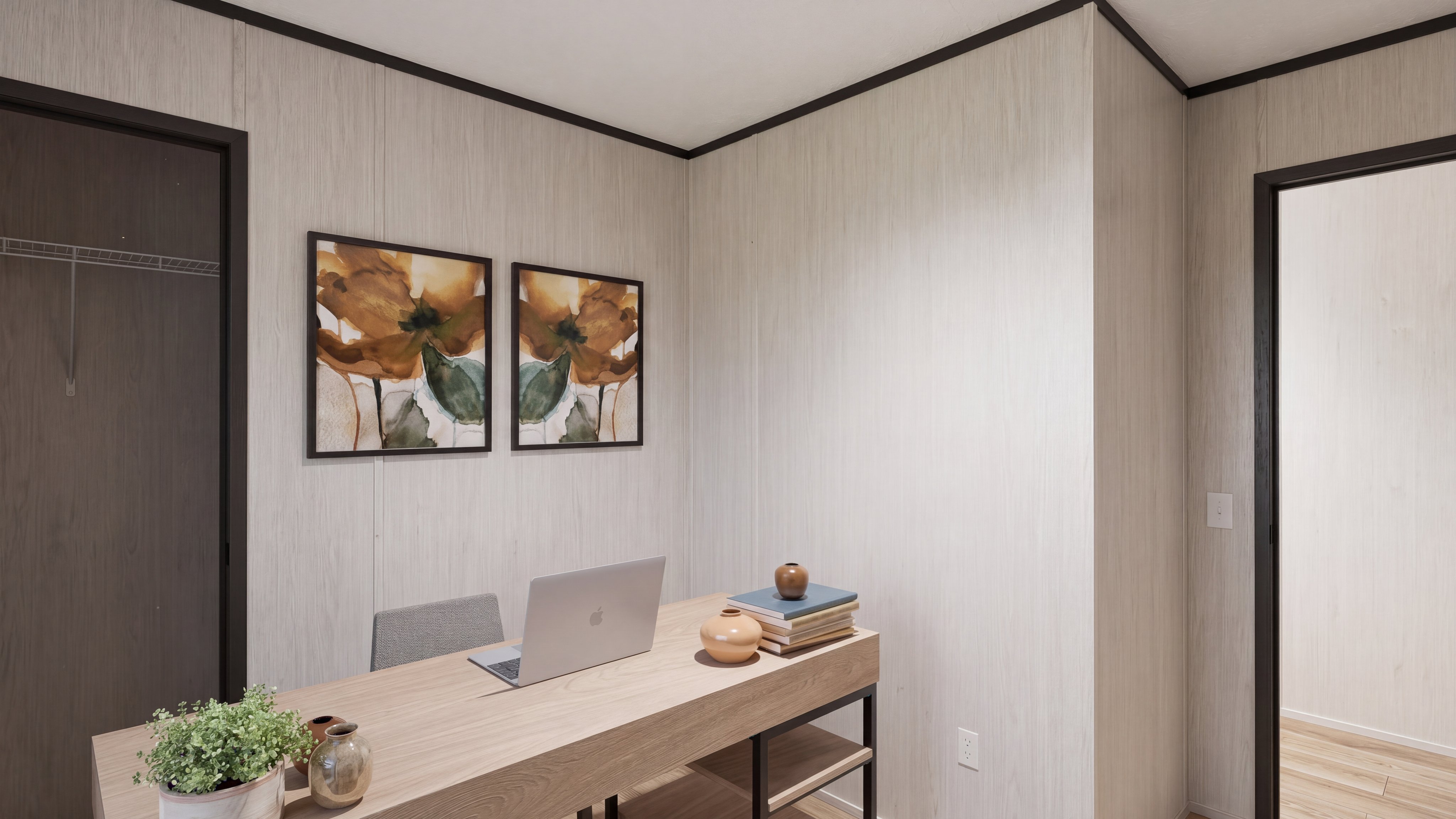 Bedroom rendering of the Anniversary 16763 home.