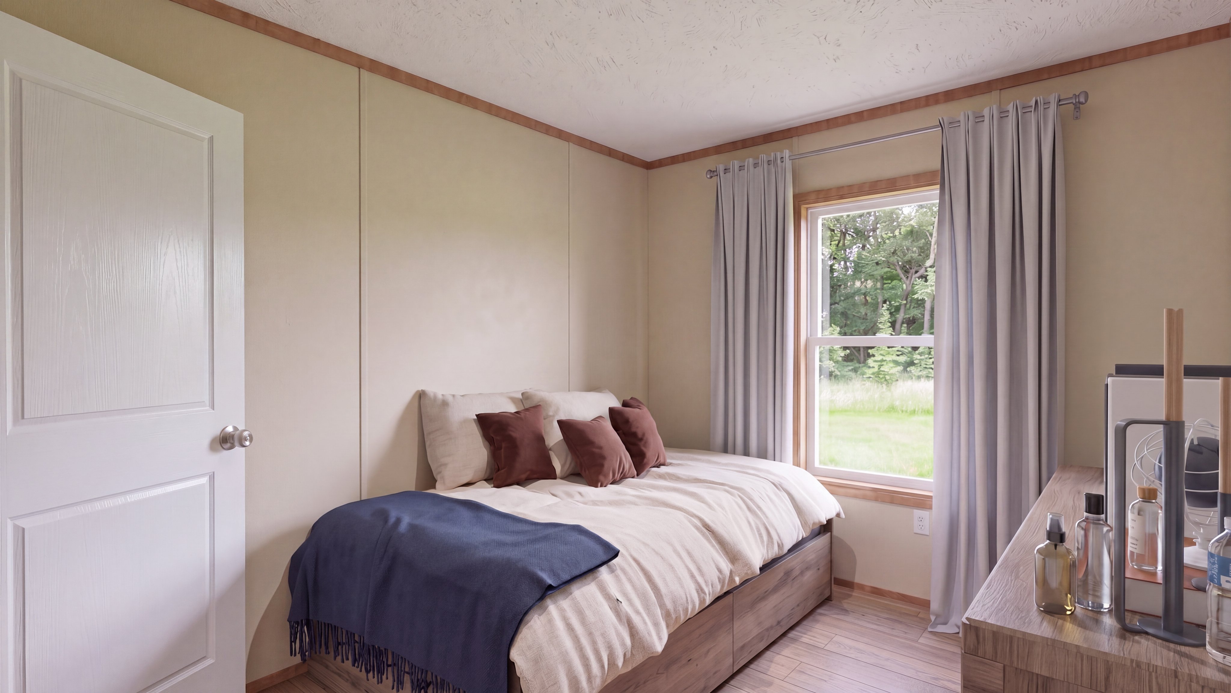 Bedroom rendering of the Rainier home.