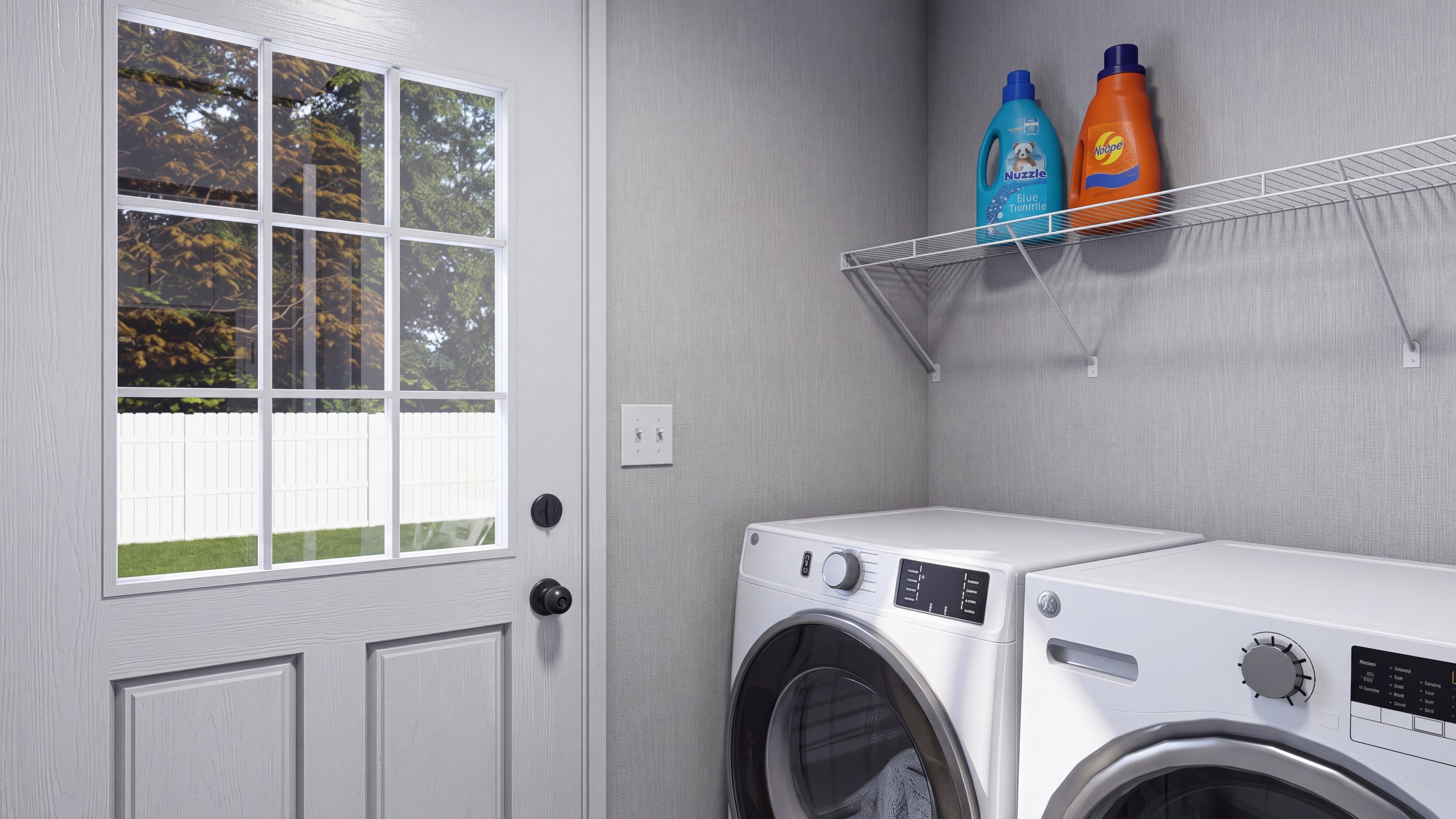 Utility room rendering of the Anniversary 16763 home.