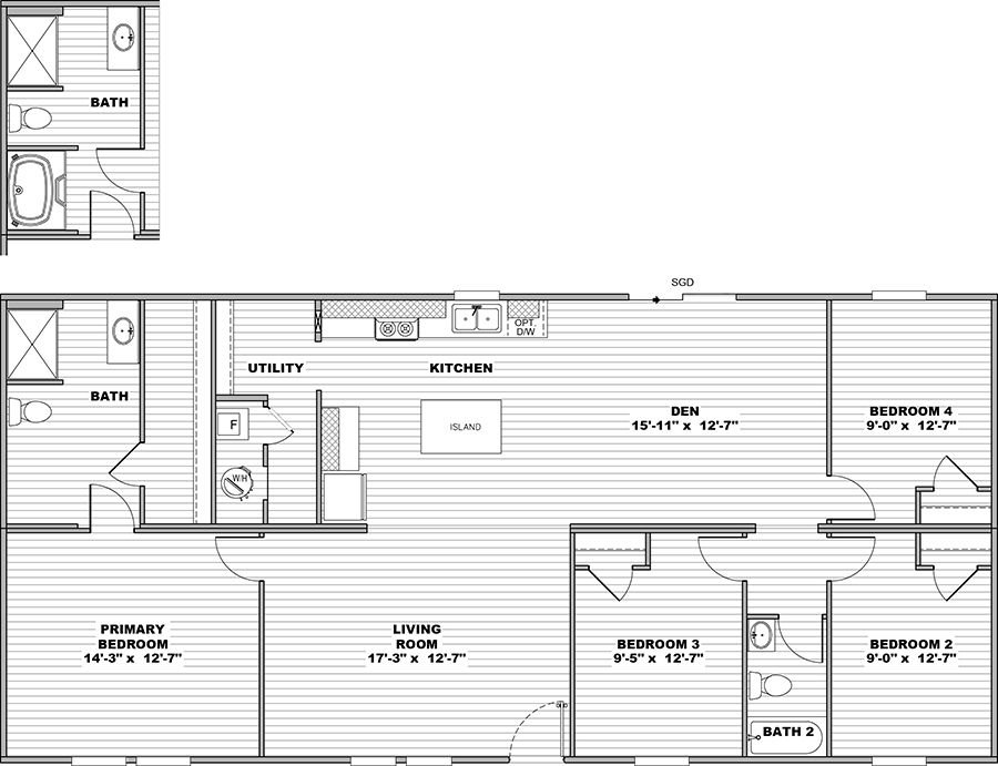 Oak - Floor Plan 1