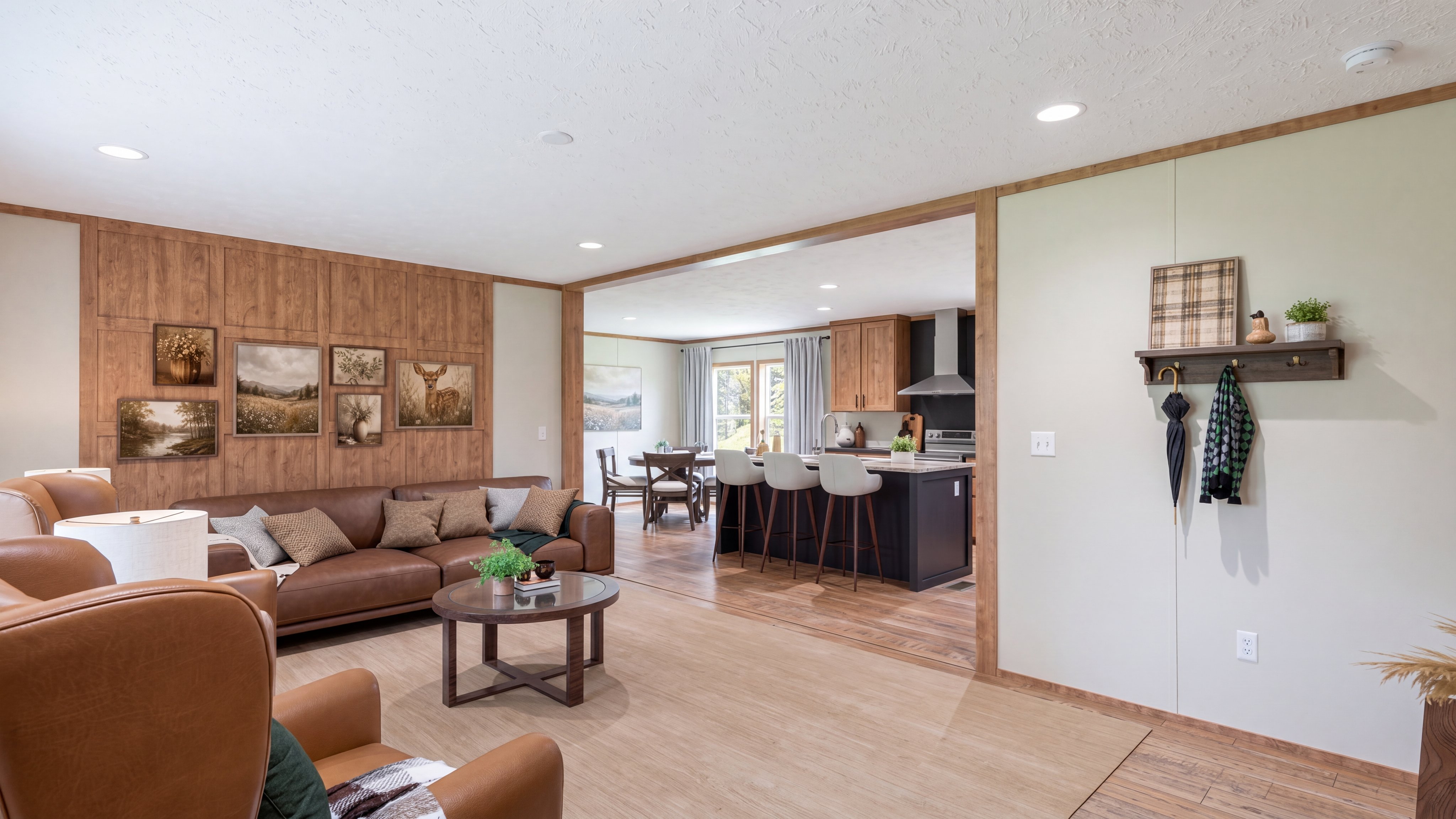 Foyer rendering of the Sevier home.