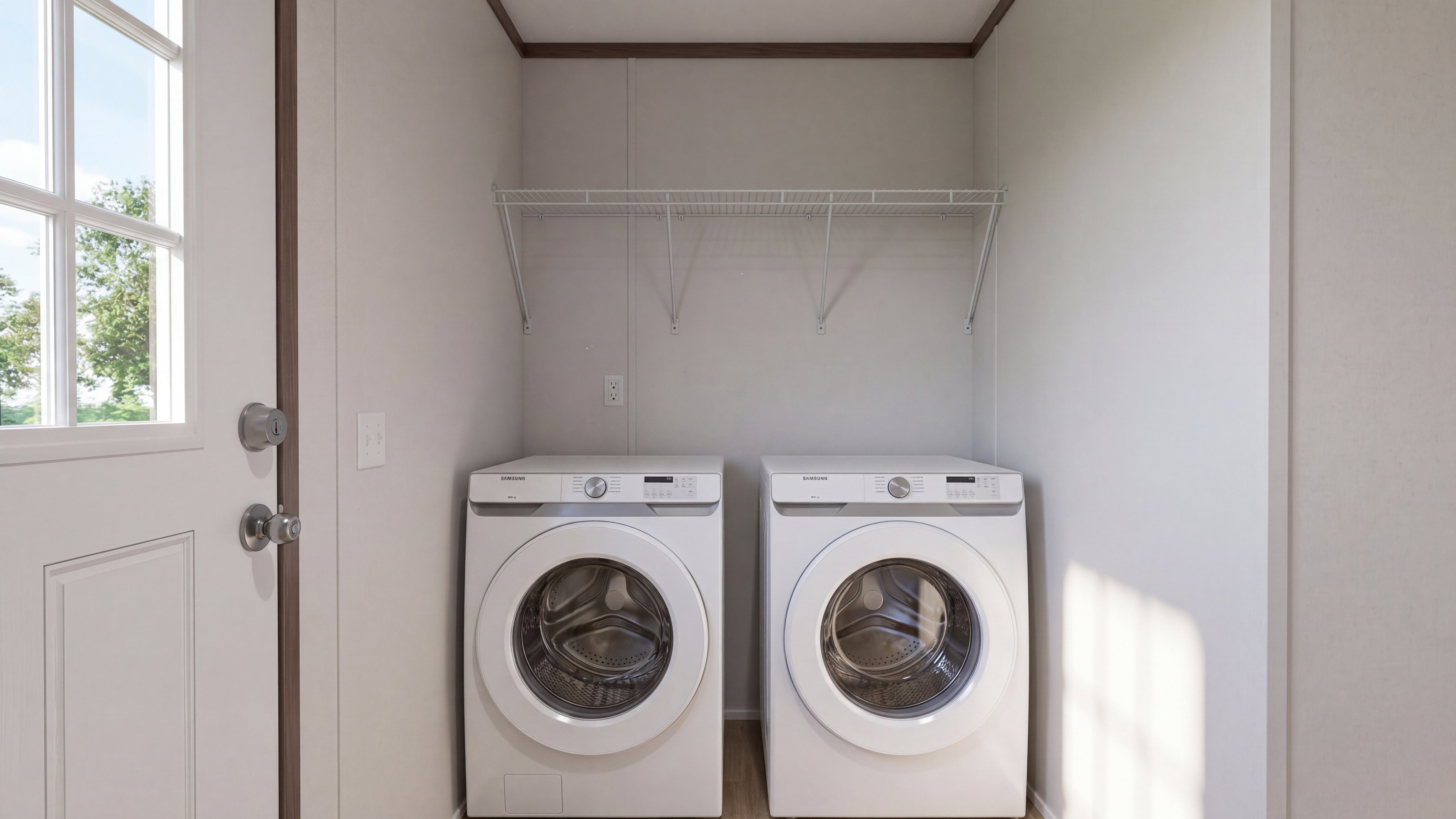 Utility room rendering of the Desire home.