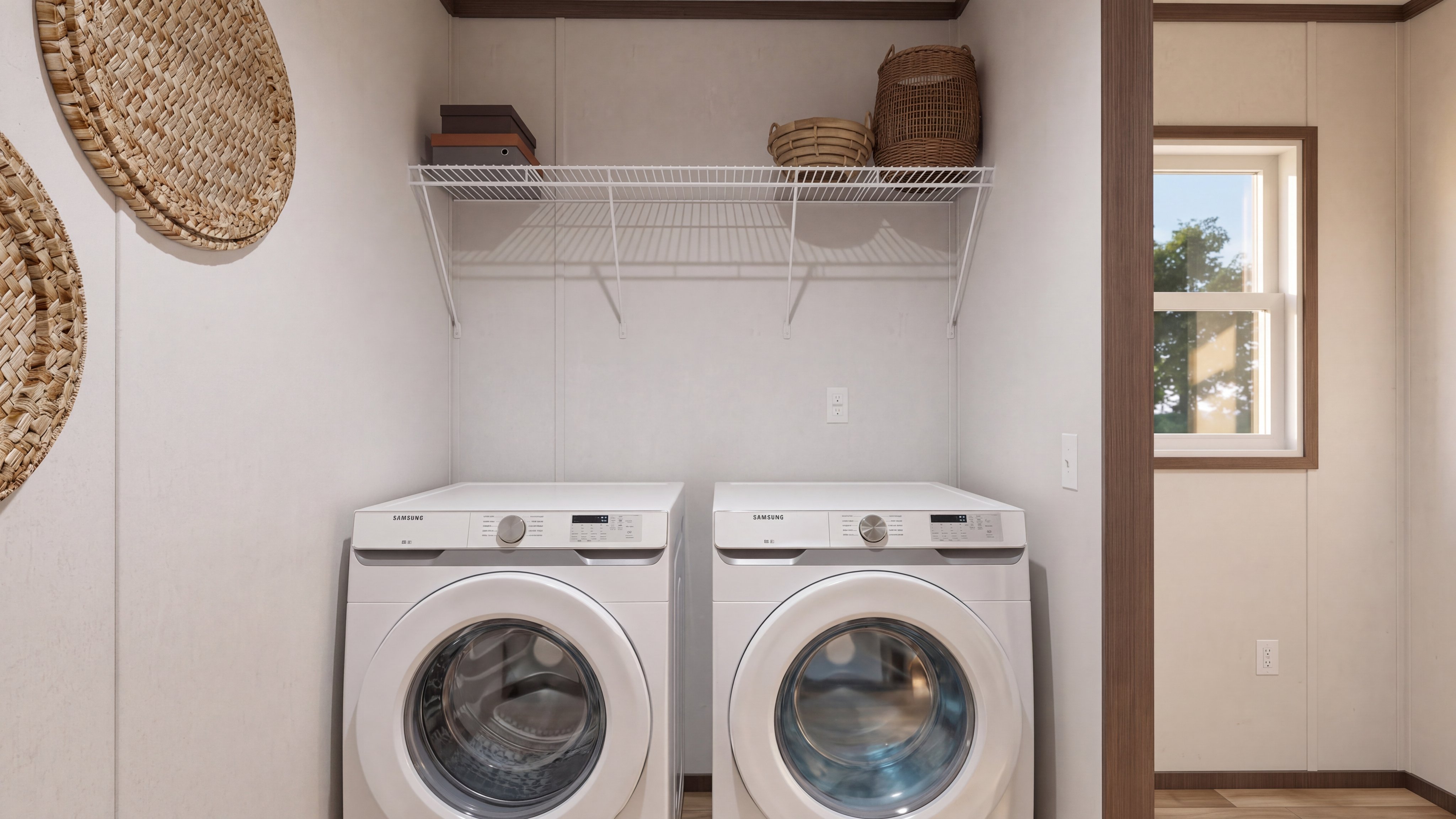 Utility room rendering of the Discover home.