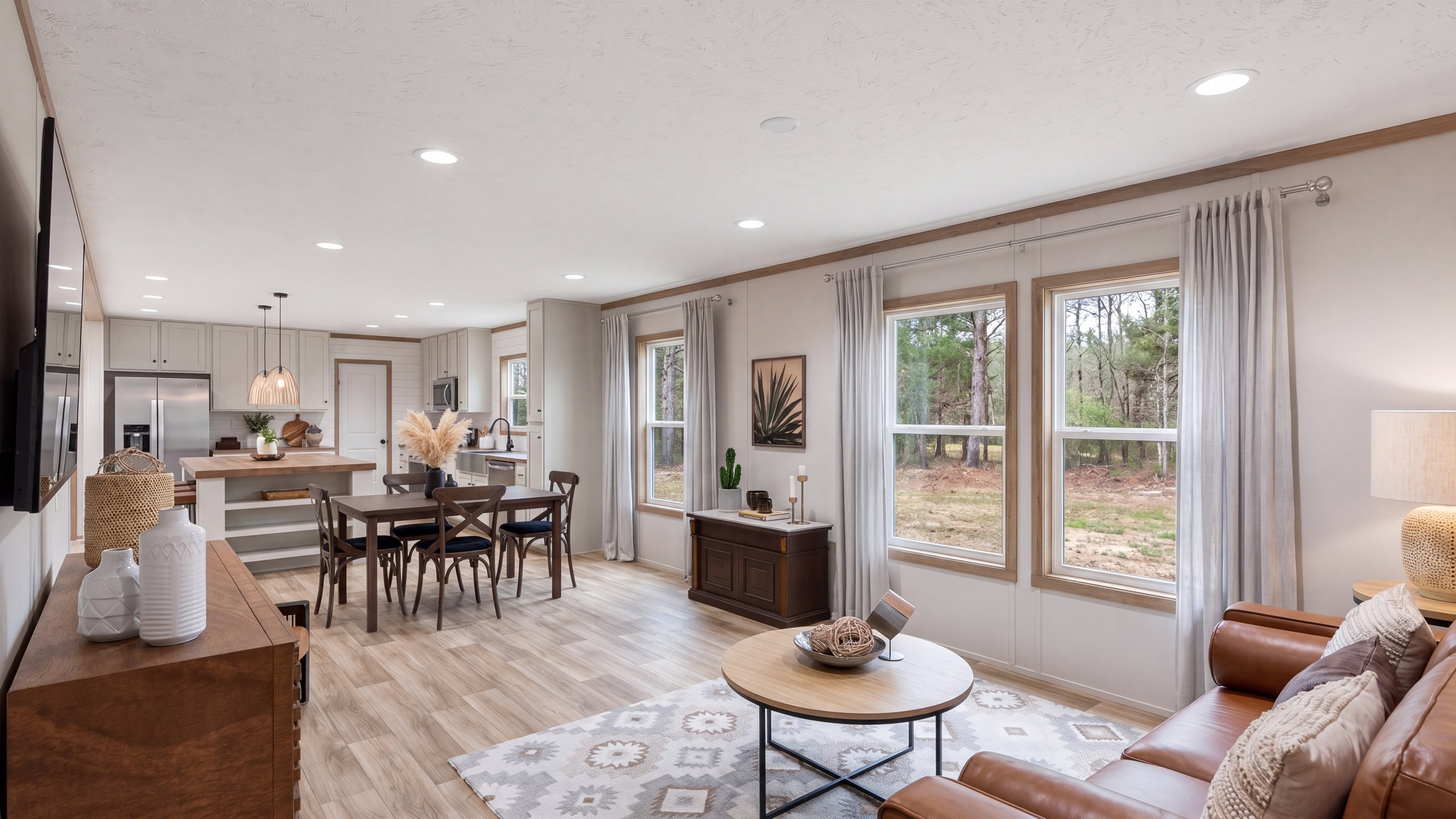 Family room rendering of the El Sueno Breeze home.
