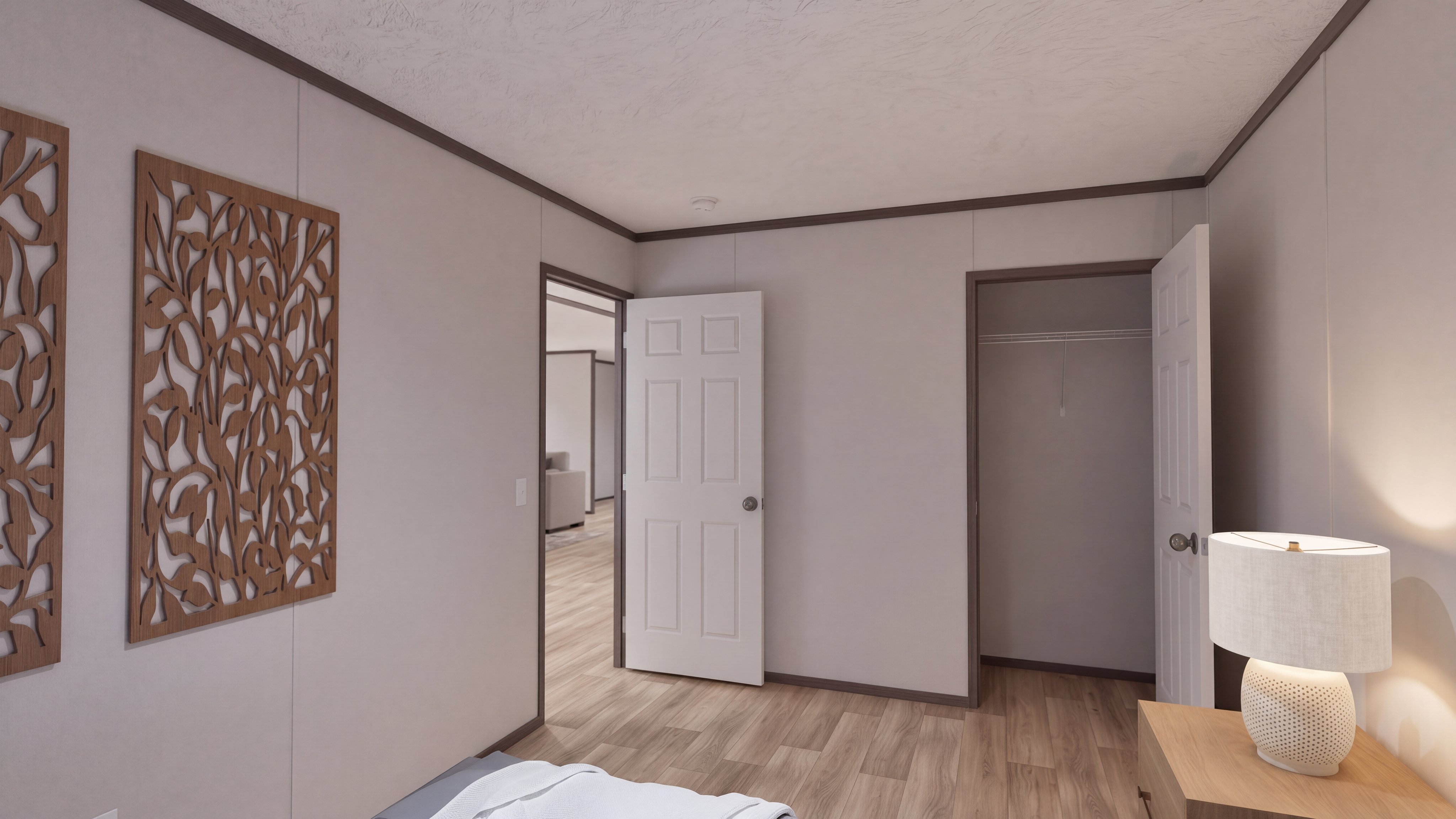 Bedroom rendering of the Discover home.