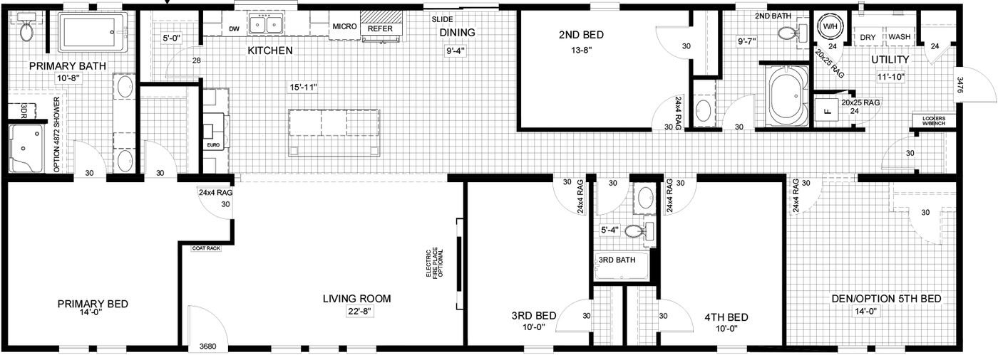 The Big Easy - Floor Plan 1