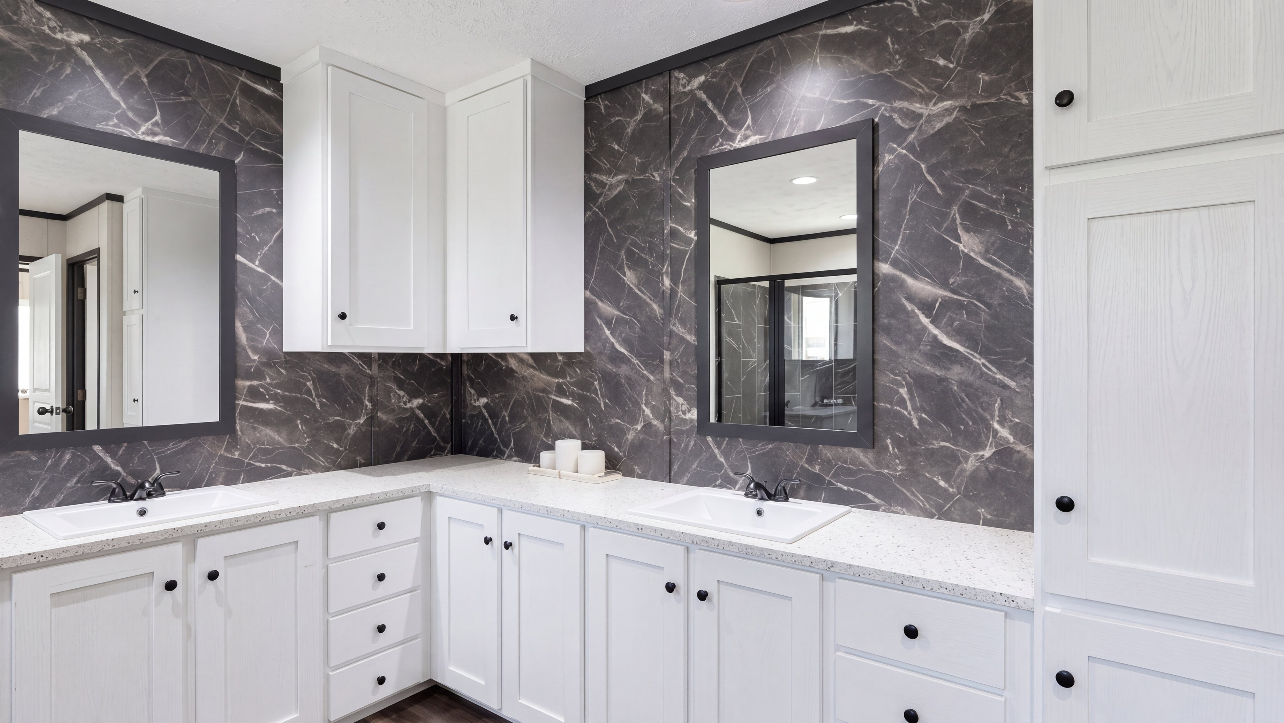 Primary bathroom rendering of the The Dark Nova home.