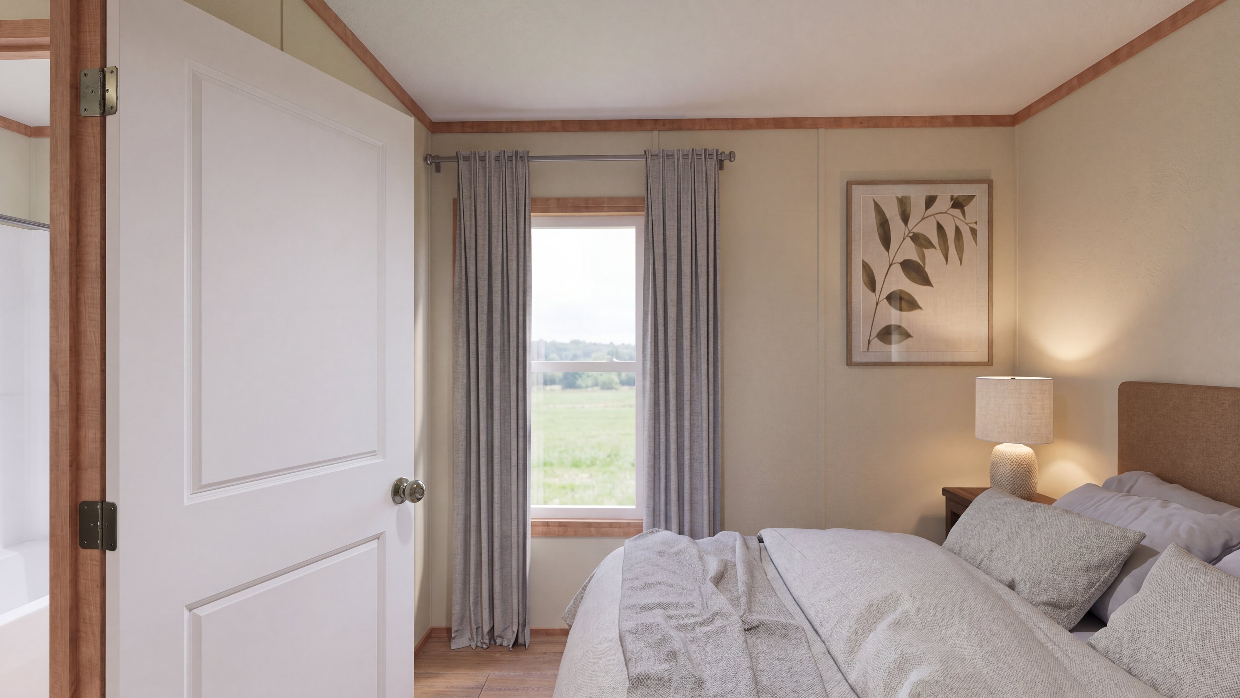 Bedroom rendering of the Rainier home.