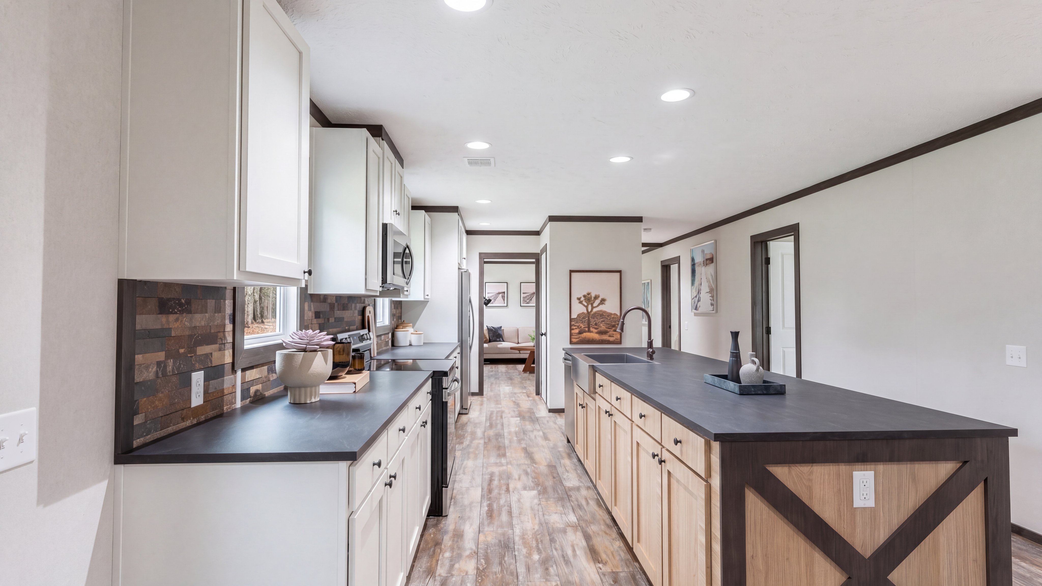 Kitchen rendering of the Boujee Xl 2 home.