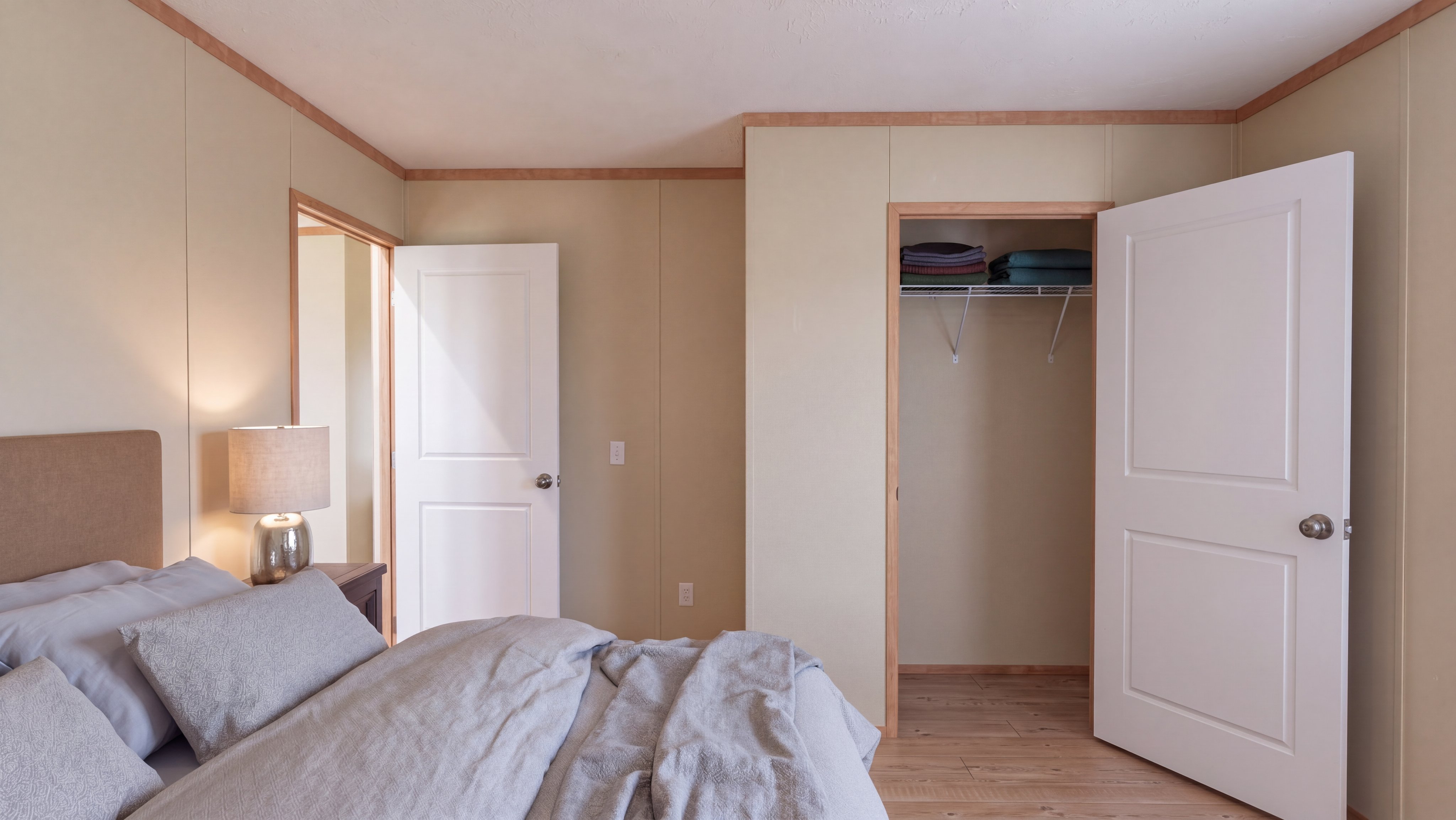 Bedroom rendering of the Crockett home.