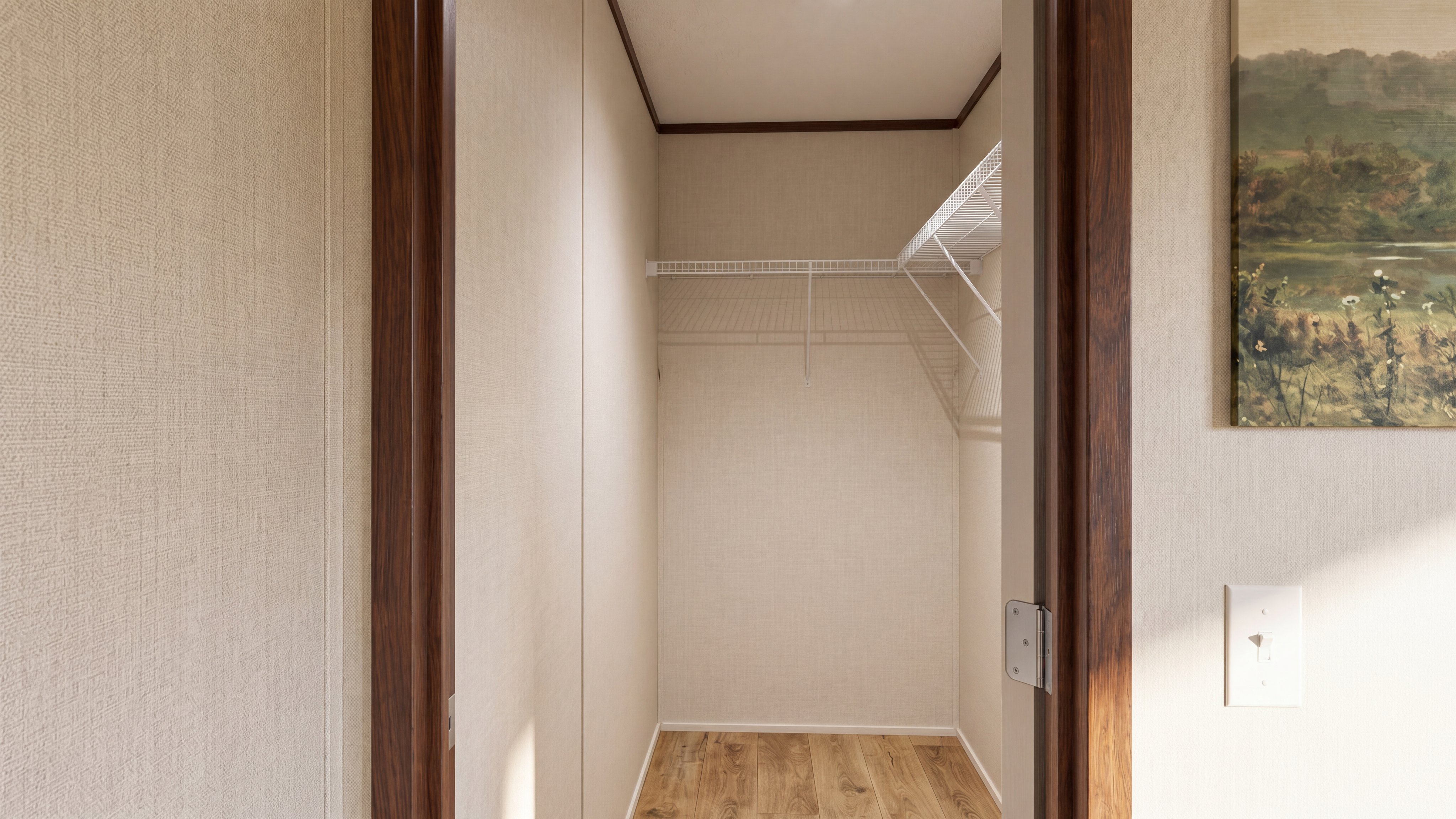 Primary bedroom closet rendering of the Select 16723b home.