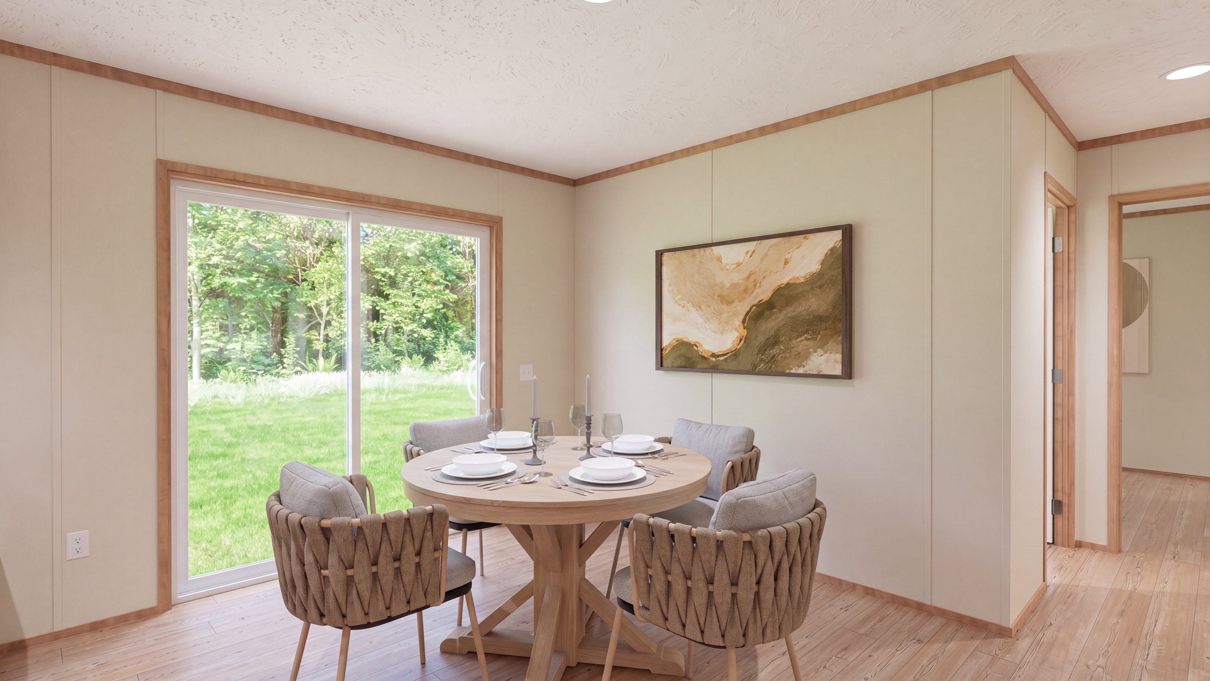 Dining room rendering of the Rio home.
