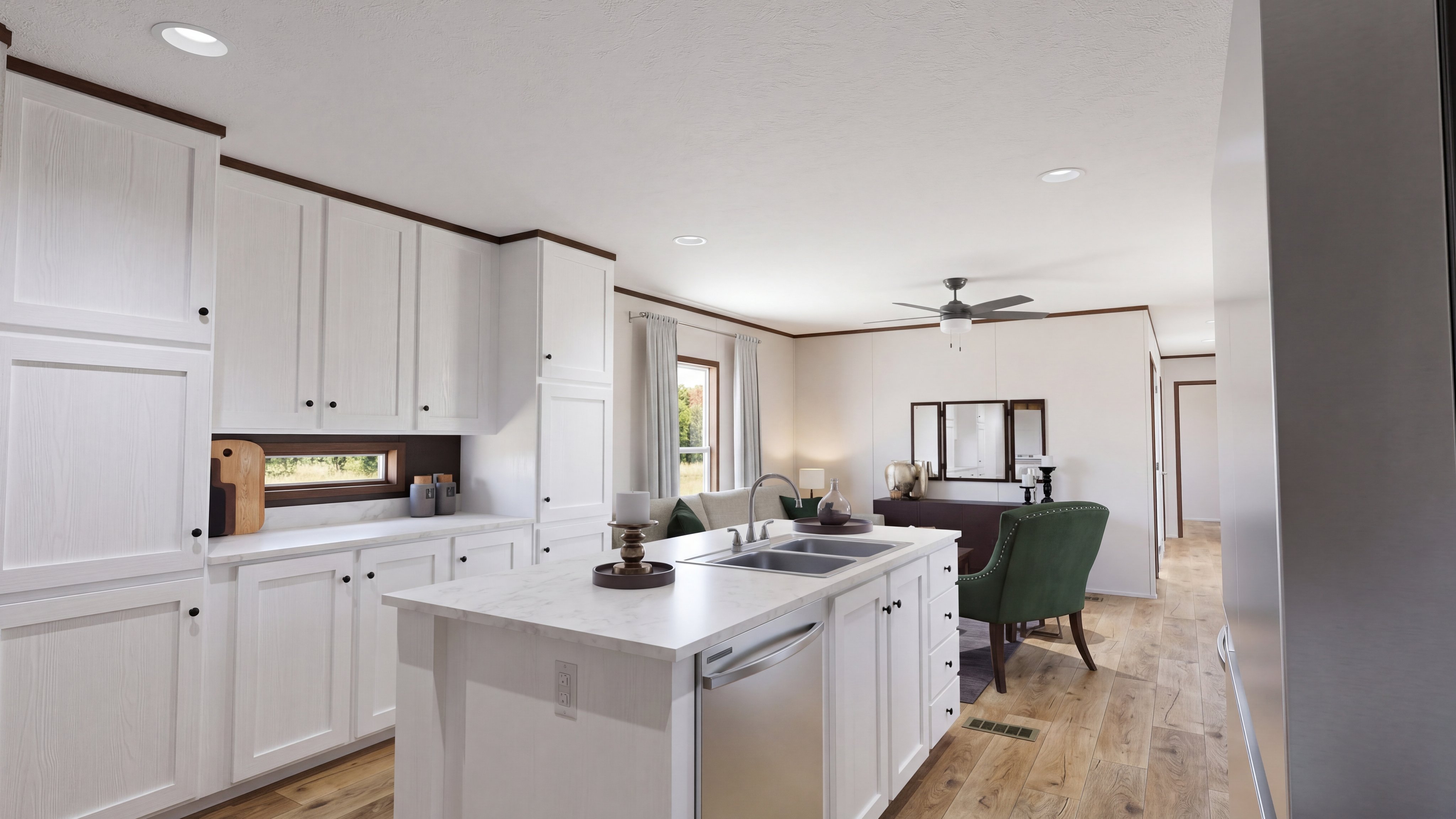 Kitchen rendering of the Select 16723b home.