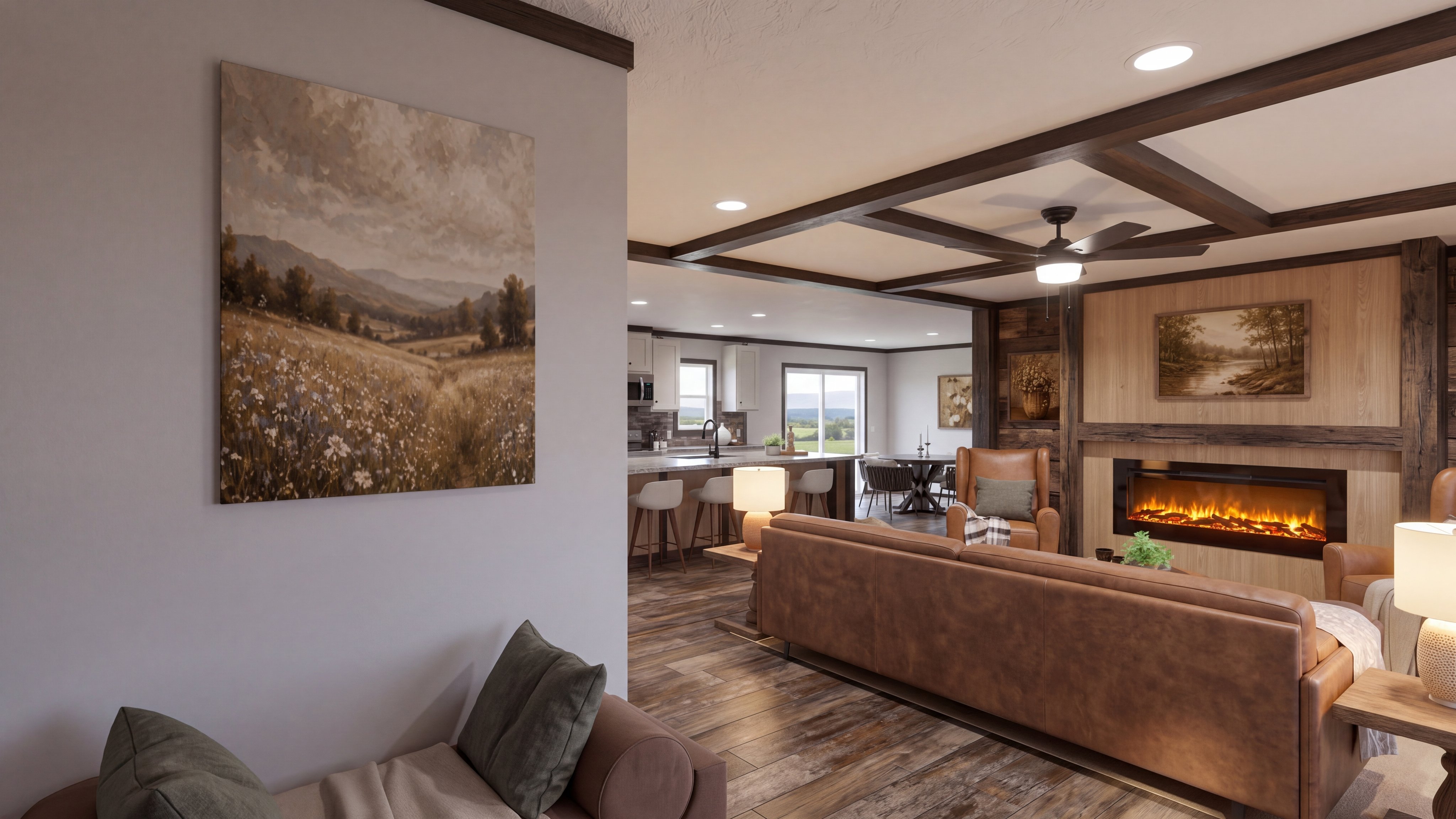 Foyer rendering of the Boujee 56 home.