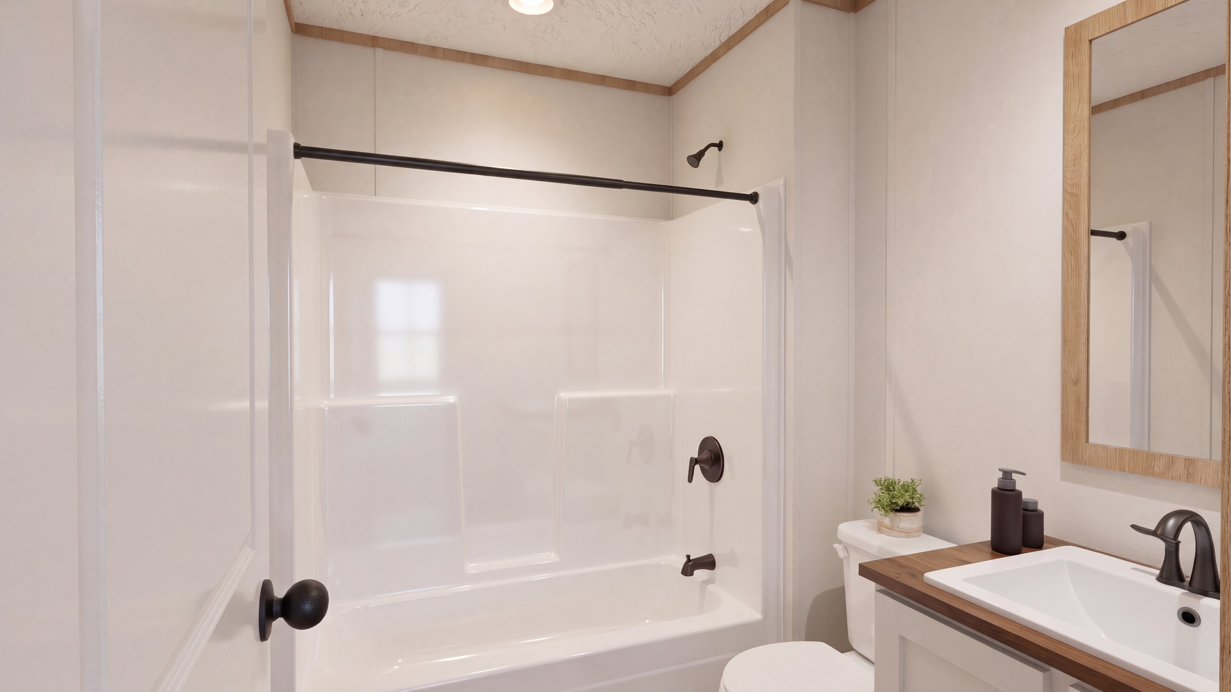 Guest bathroom rendering of the The Choice home.