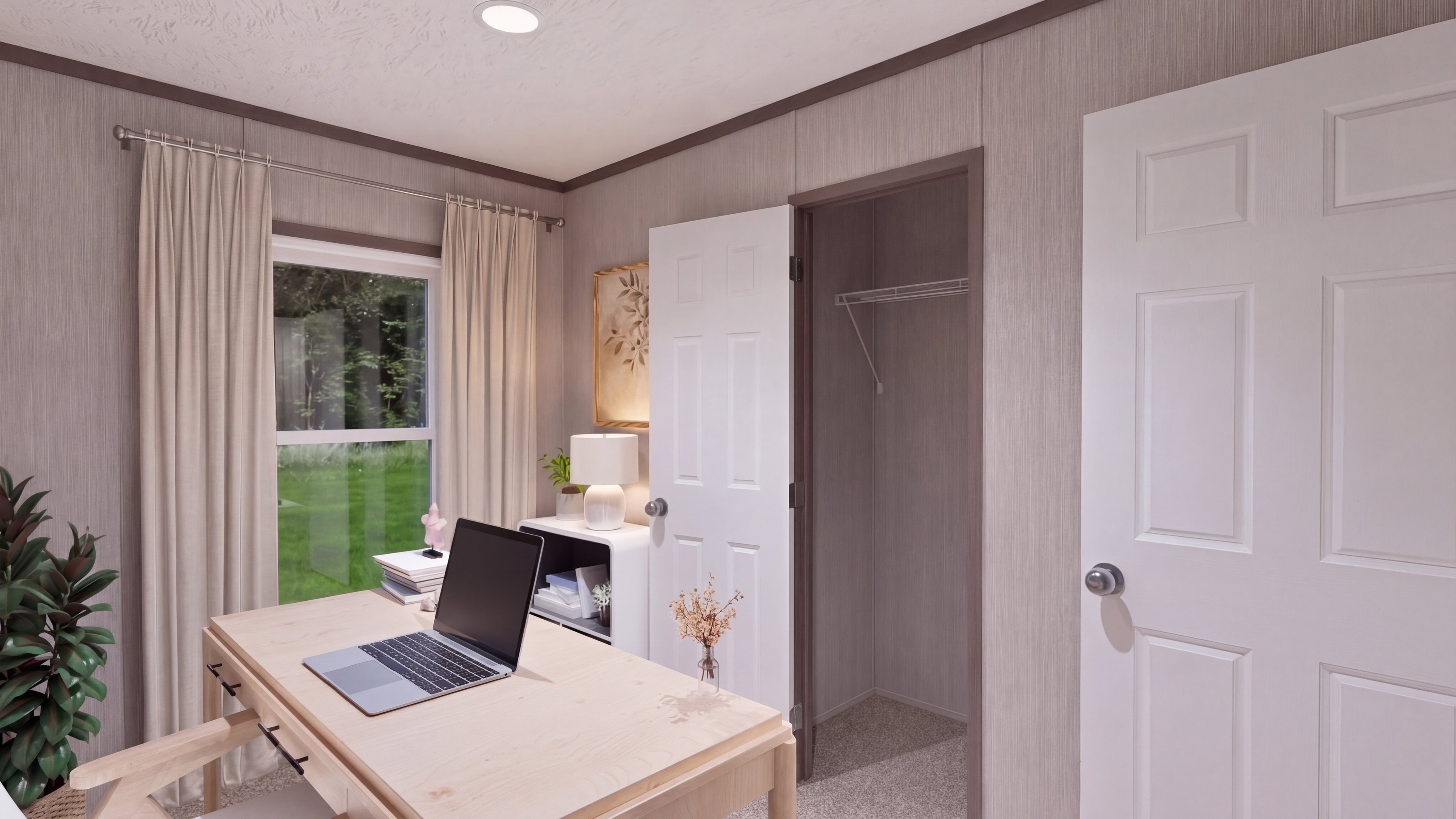 Bedroom rendering of the The Seaside home.