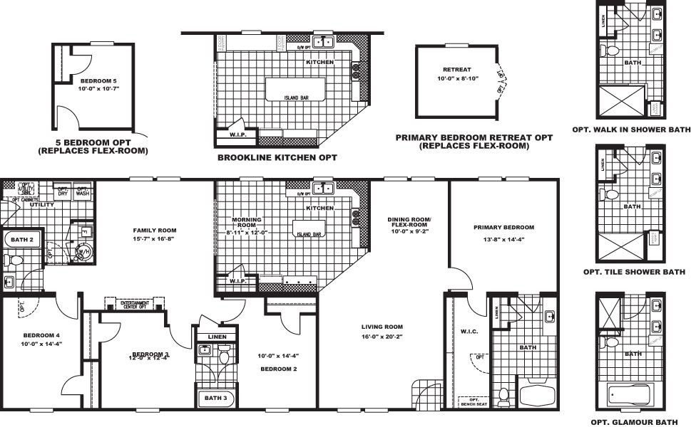 Brookline Flex 32 - Floor Plan 1