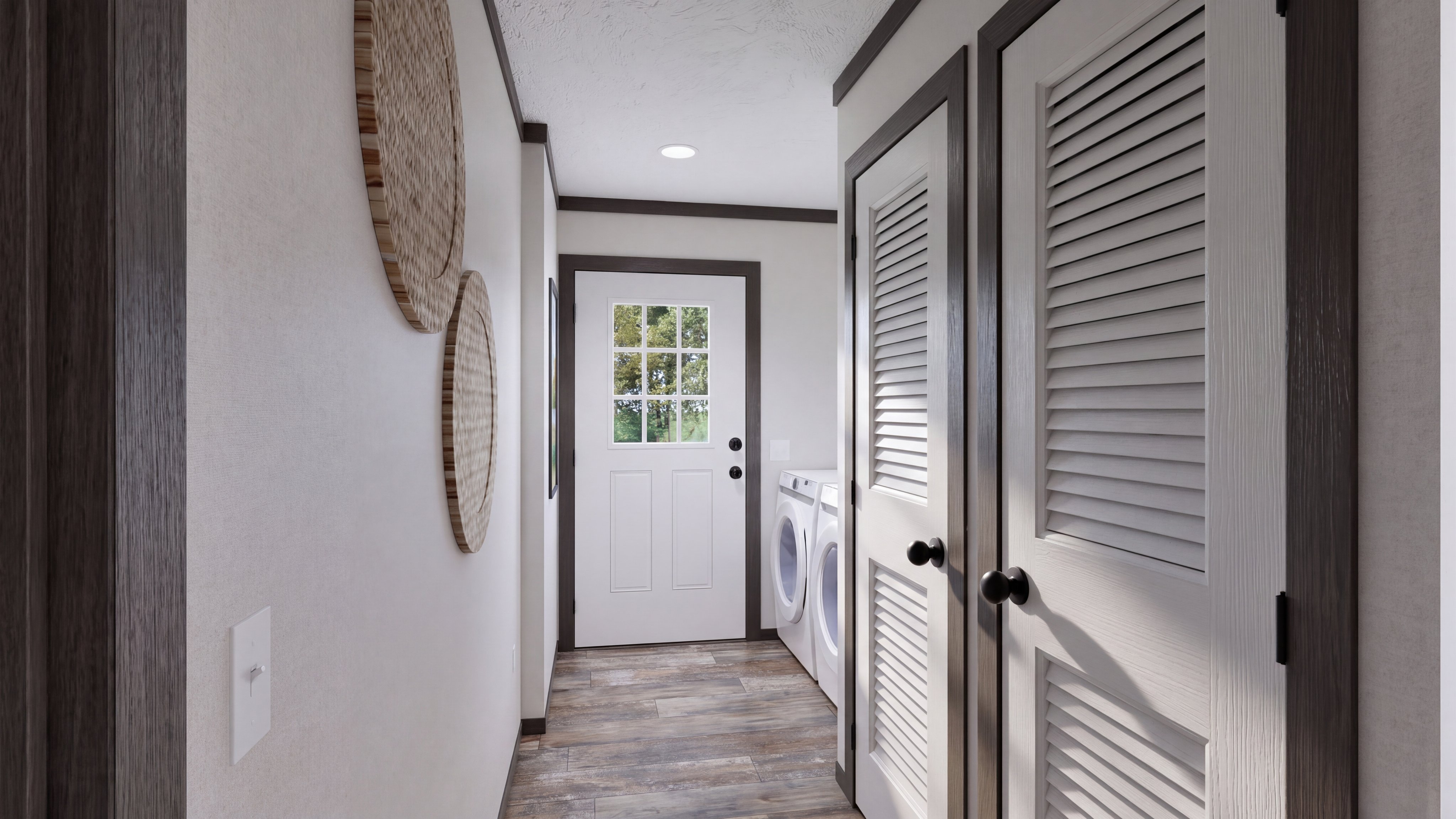 Utility room rendering of the Baby Boujee home.