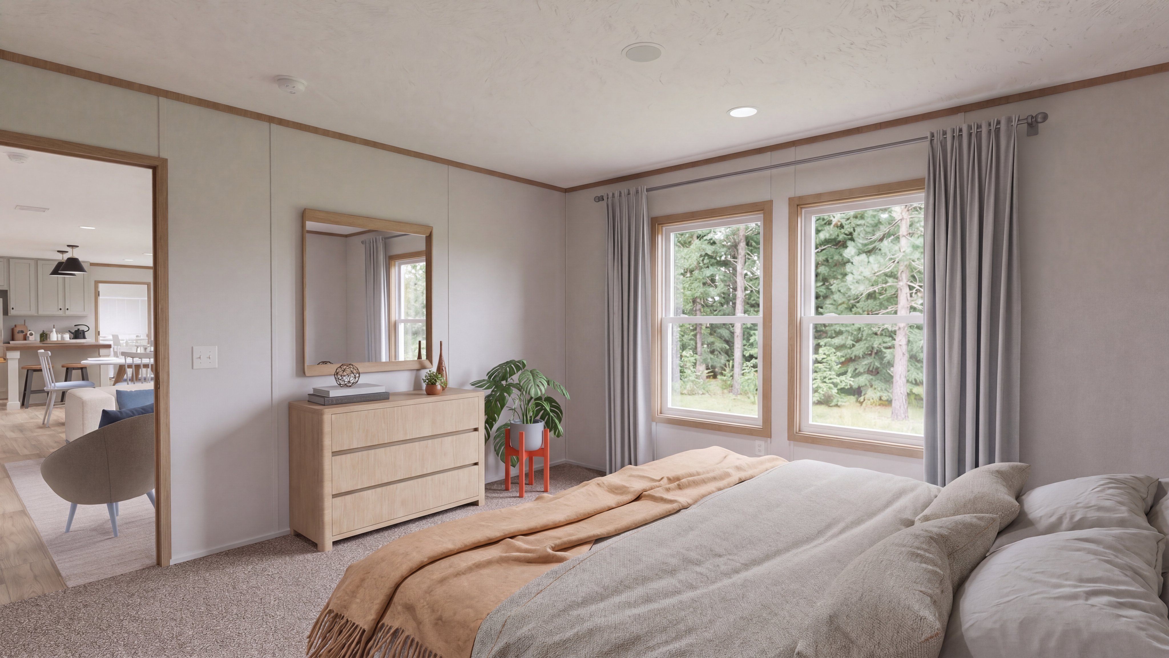 Bedroom rendering of the The Choice home.