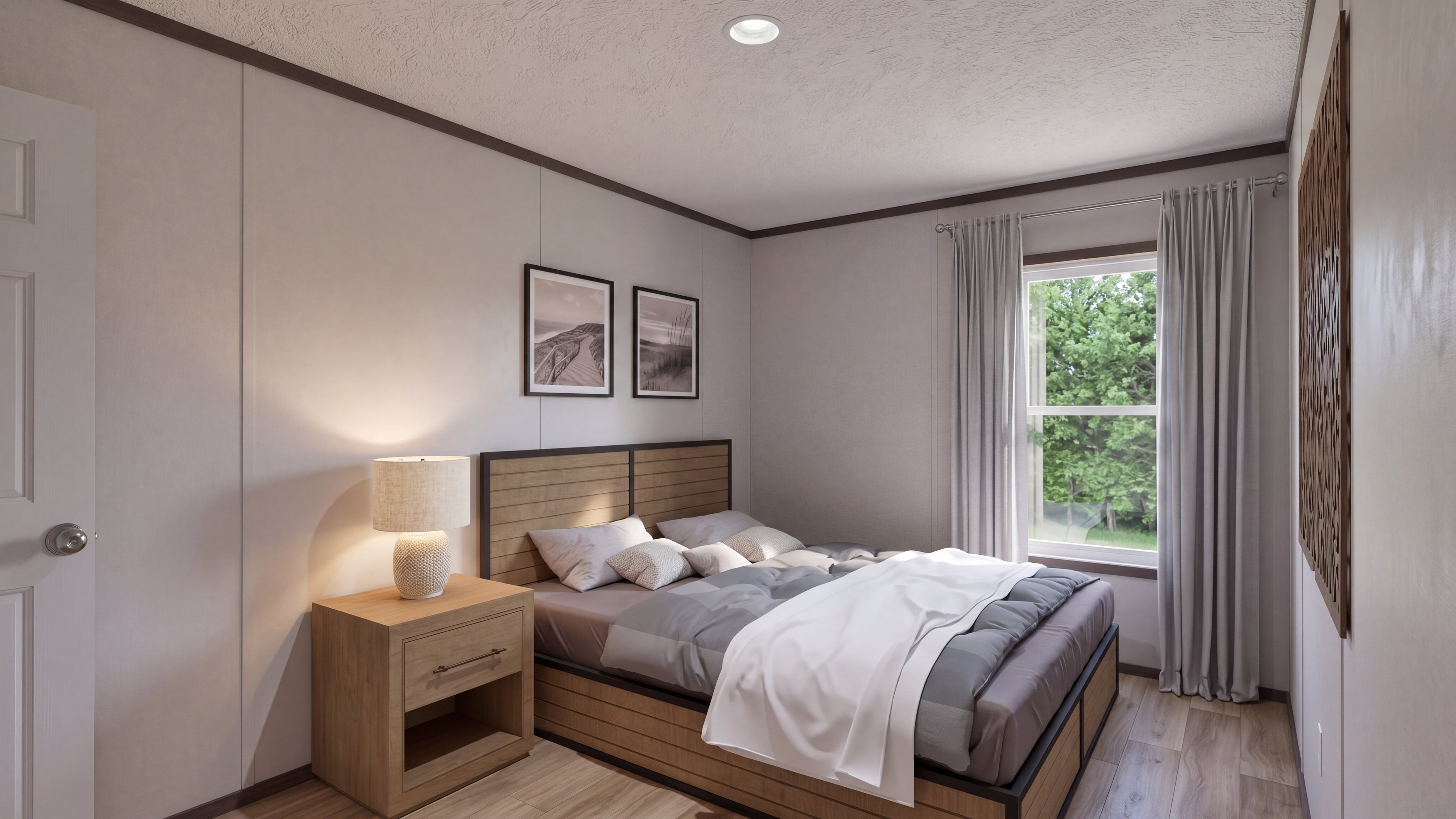 Bedroom rendering of the Discover home.