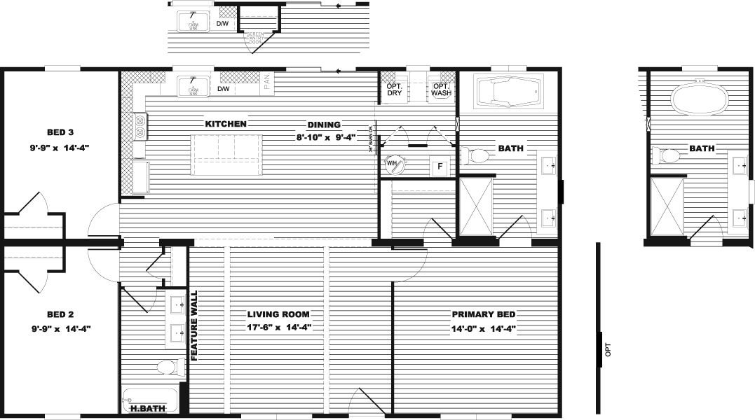 Sawyer Elite - Floor Plan 1